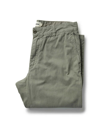 flatlay of The Straight Foundation Pant in Organic Smoked Olive