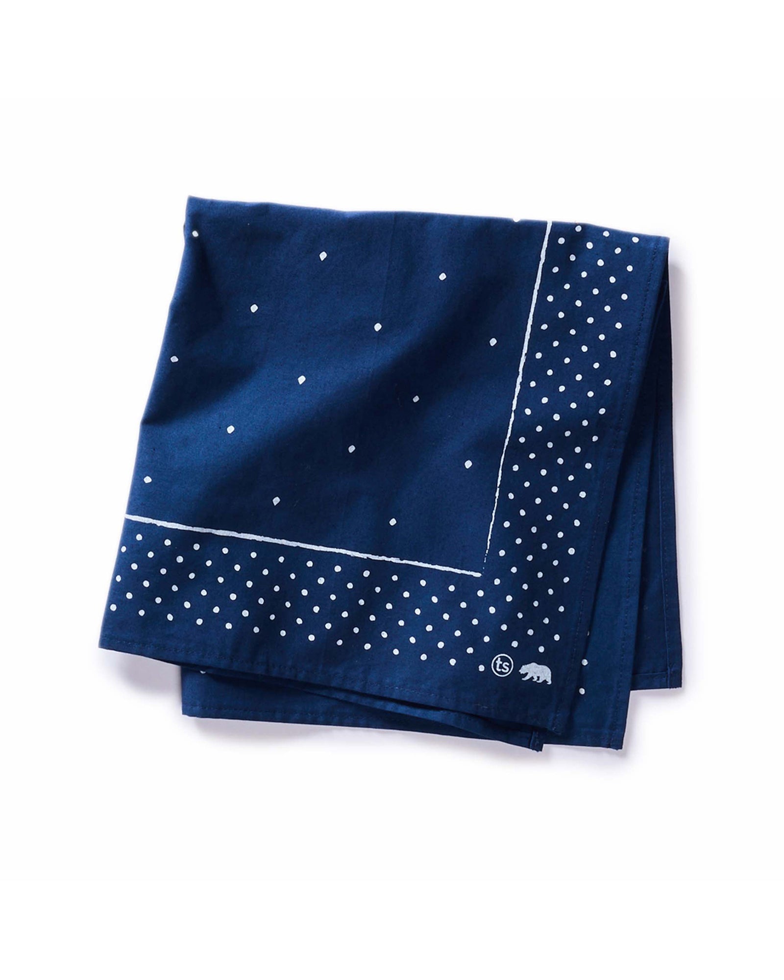 folded flatlay of The Bandana in Heritage Blue, Accessories by Taylor Stitch