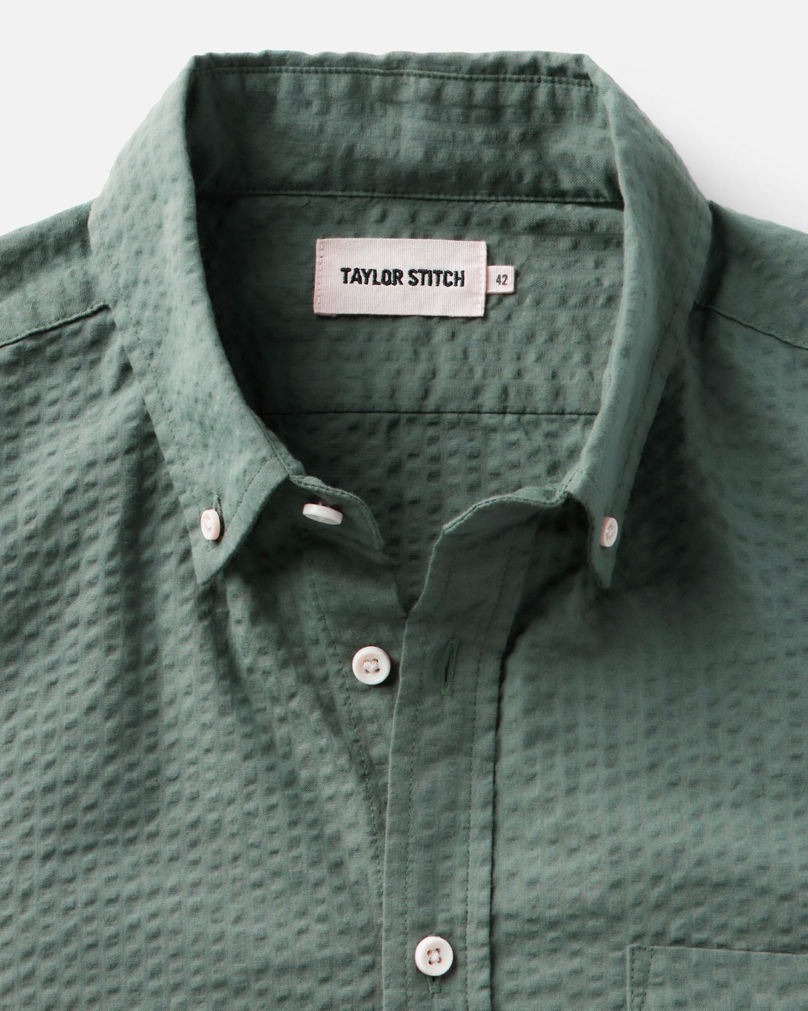 The Short Sleeve Jack in Deep Sea Seersucker: Alternate Image 4, Wovens by Taylor Stitch