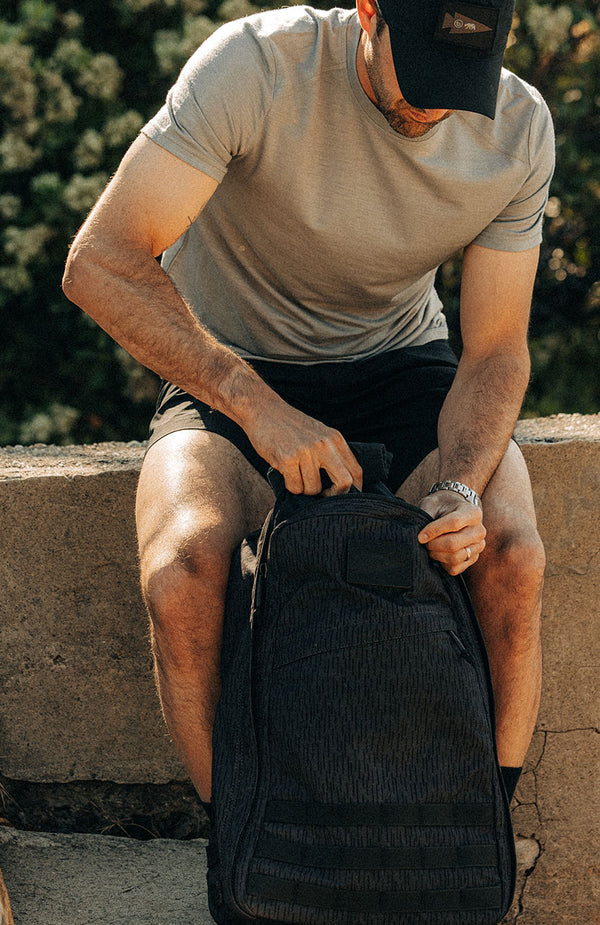 Michael Easter packing his GoRuck GR1 pack