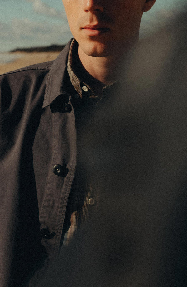 The Ojai Jacket in Organic Charcoal Foundation Twill