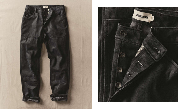 The Chore Pant in Coal Chipped Canvas