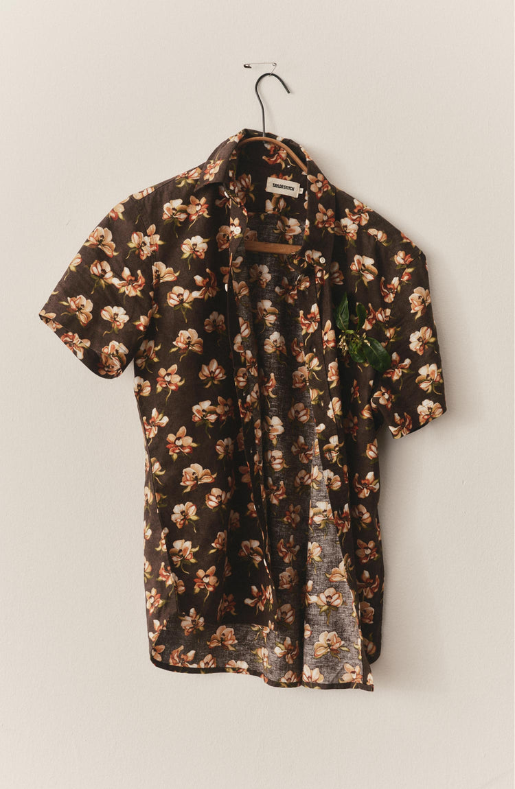 editorial image of The Short Sleeve Jack in Magnolia hanging