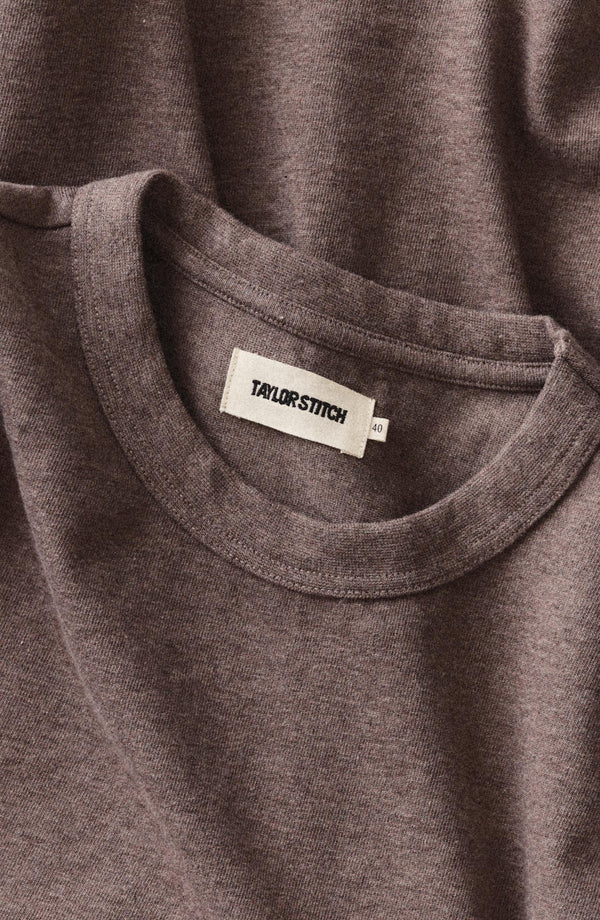editorial flatlay of The Organic Cotton Shop Tee in Plum Twist