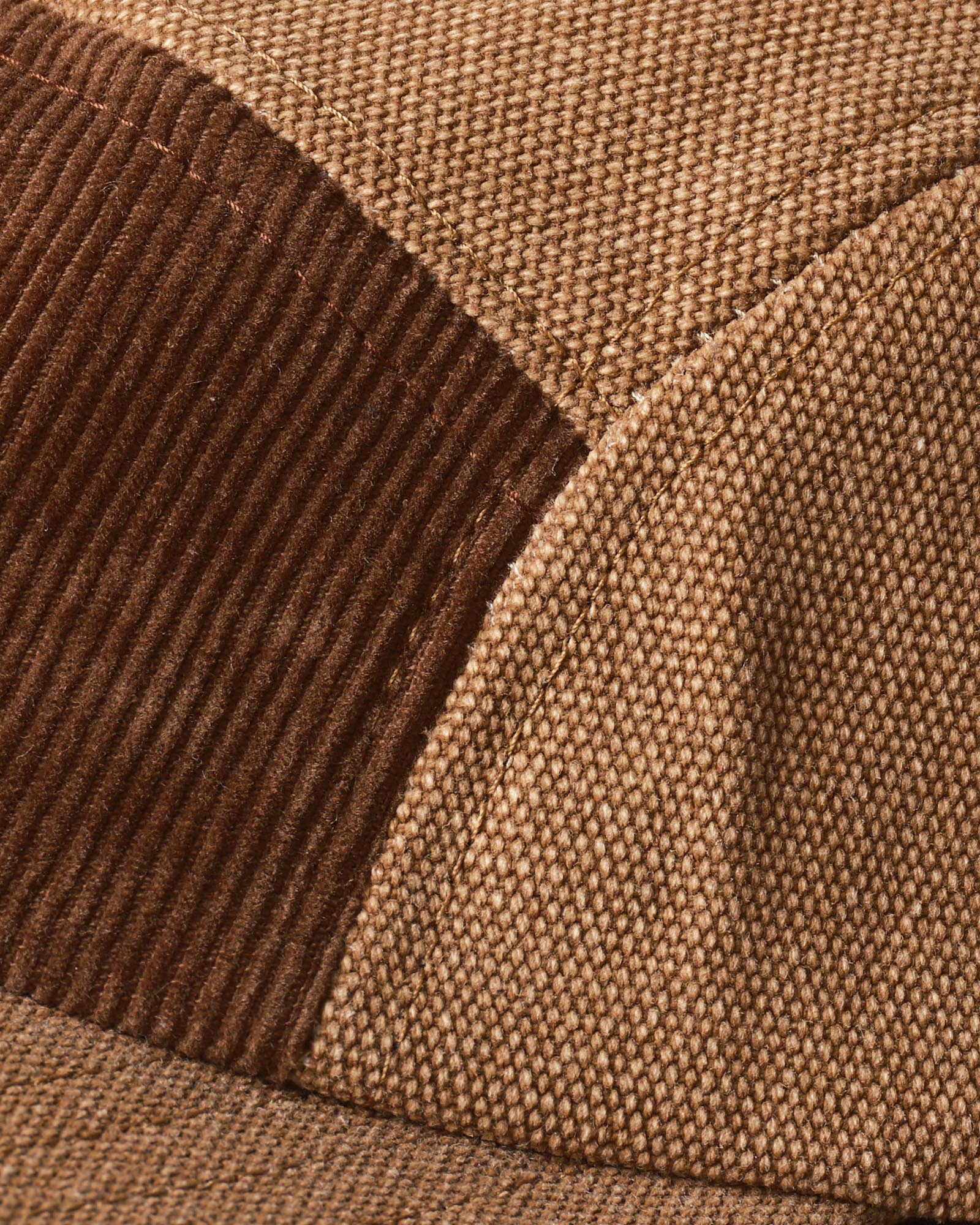 material shot of the seam on The Taylor Stitch x Hypeadelic Cap v2.36