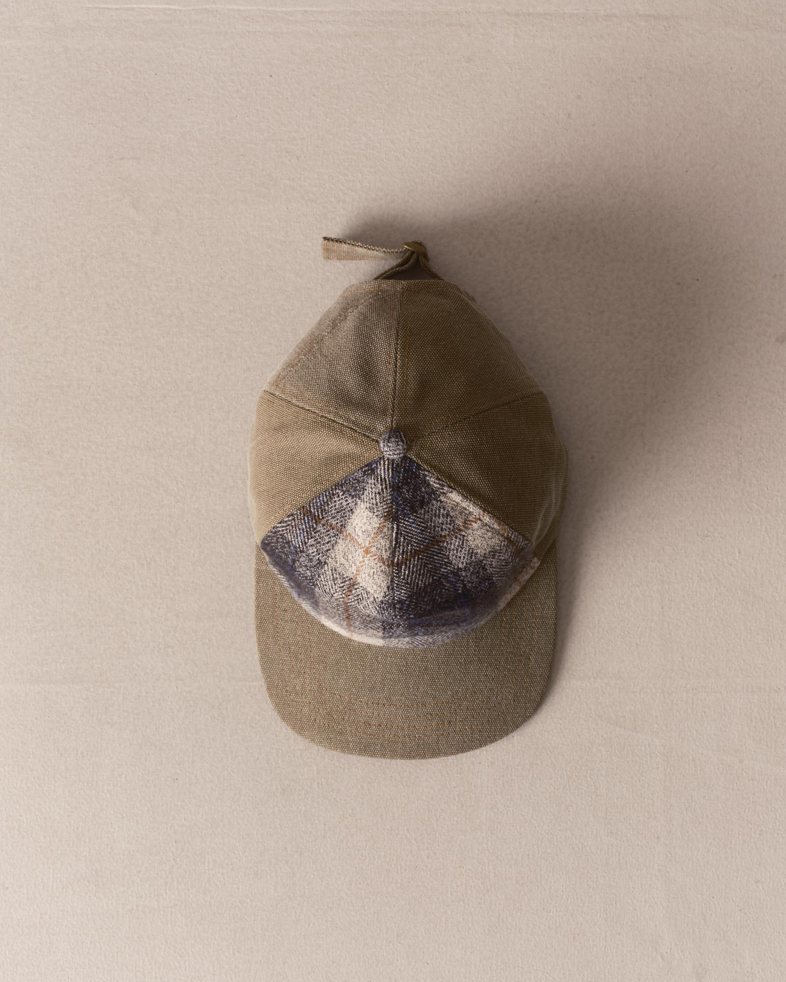editorial image of The Taylor Stitch x Hypeadelic Cap v2.39 hanging