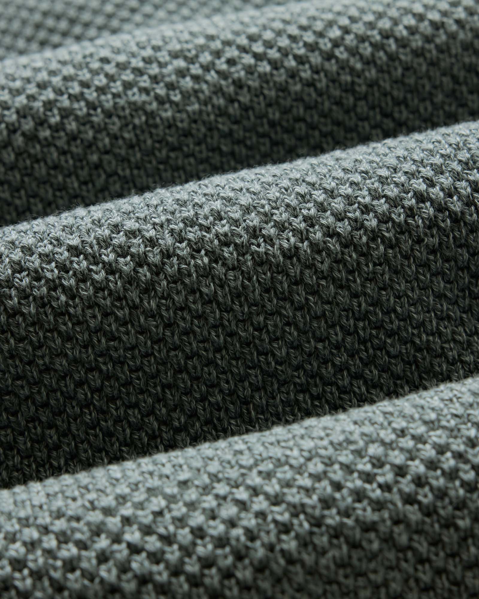 material shot of the fabric on  The Crawford Sweater in Deep Sea Twist, Knits by Taylor Stitch