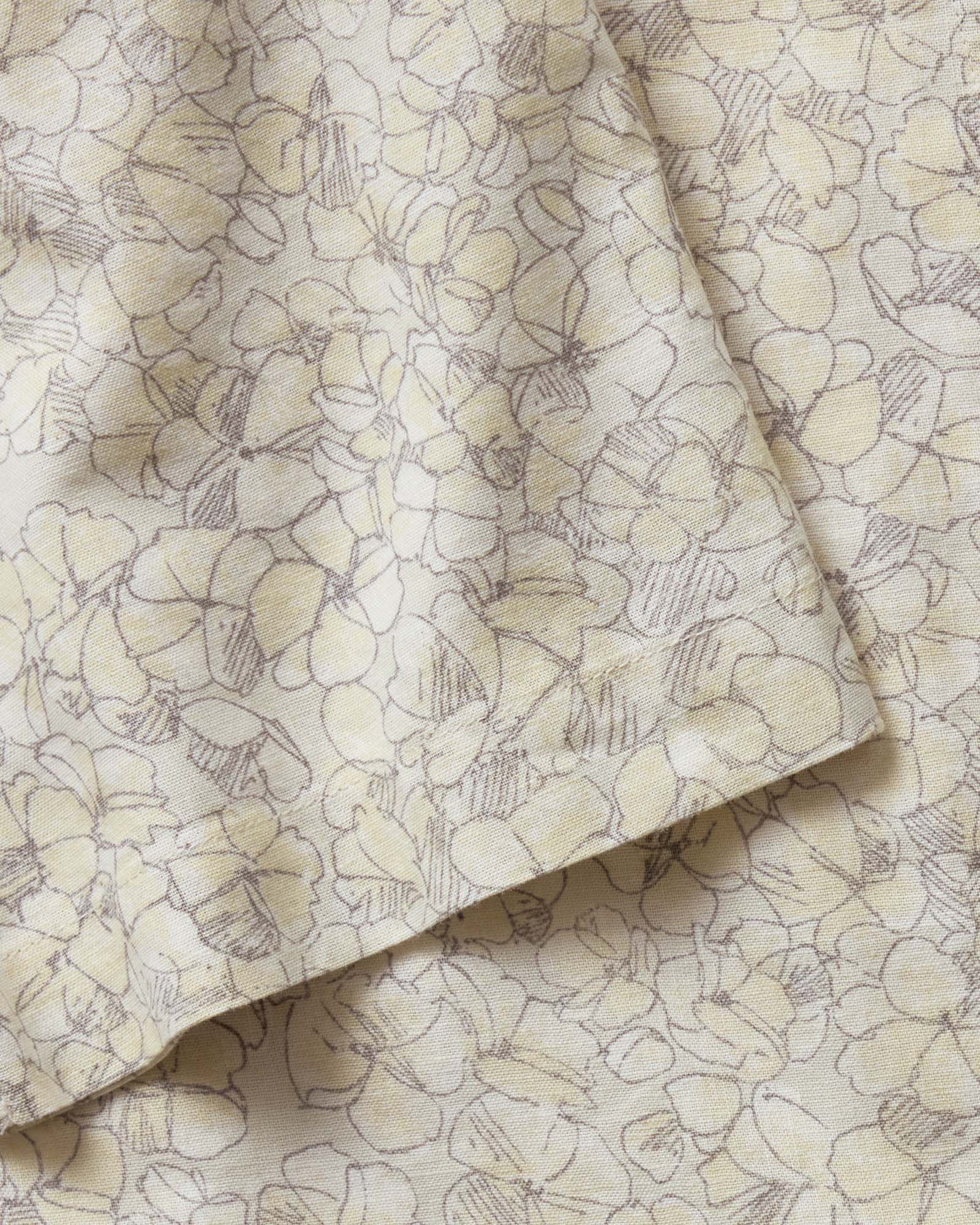 material shot of the sleeve on The Davis Shirt in Grey Skies Floral, Wovens by Taylor Stitch