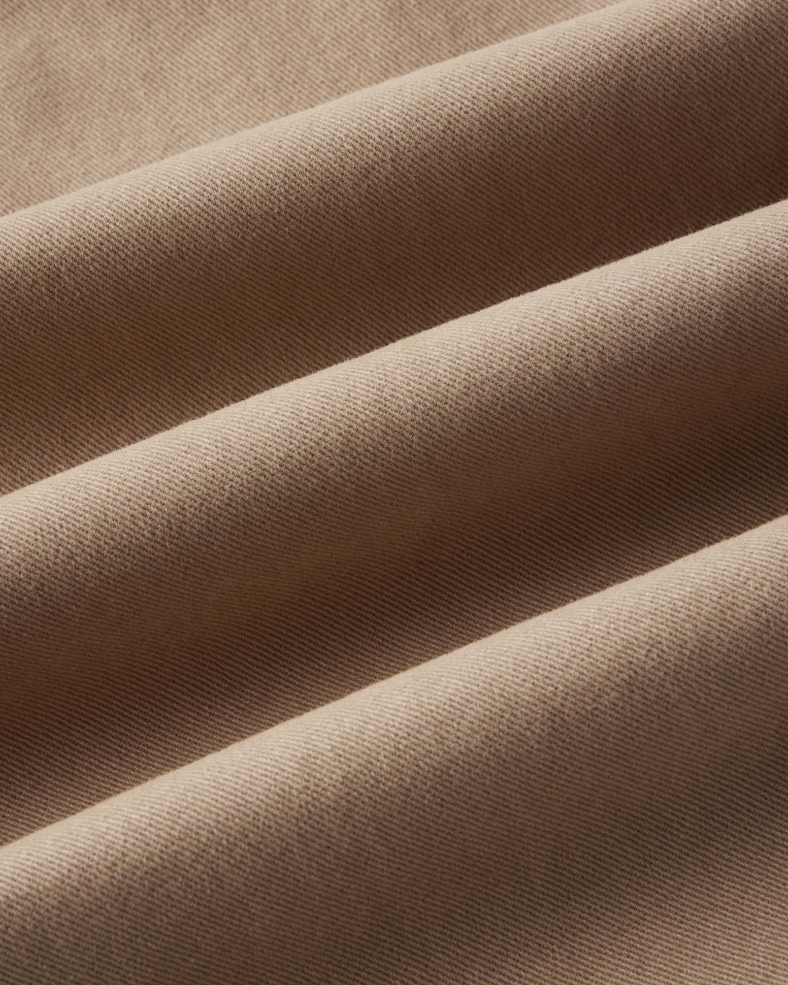 material shot of the fabric on The Foundation Short in Organic Khaki, Bottoms by Taylor Stitch