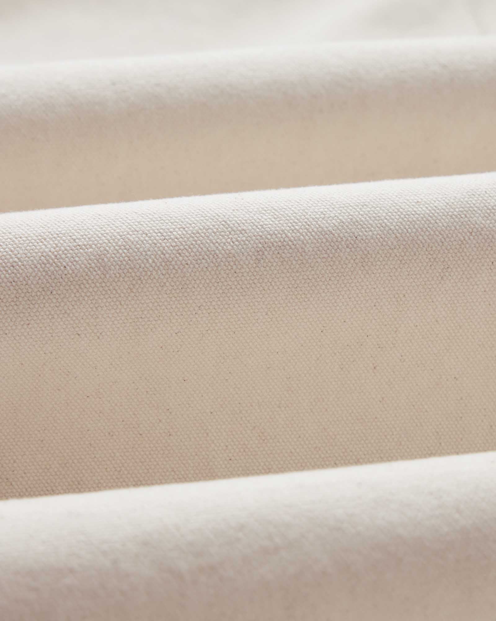 material shot of the fabric on The Painter Pant in Seeded Natural Chipped Canvas, Bottoms by Taylor Stitch