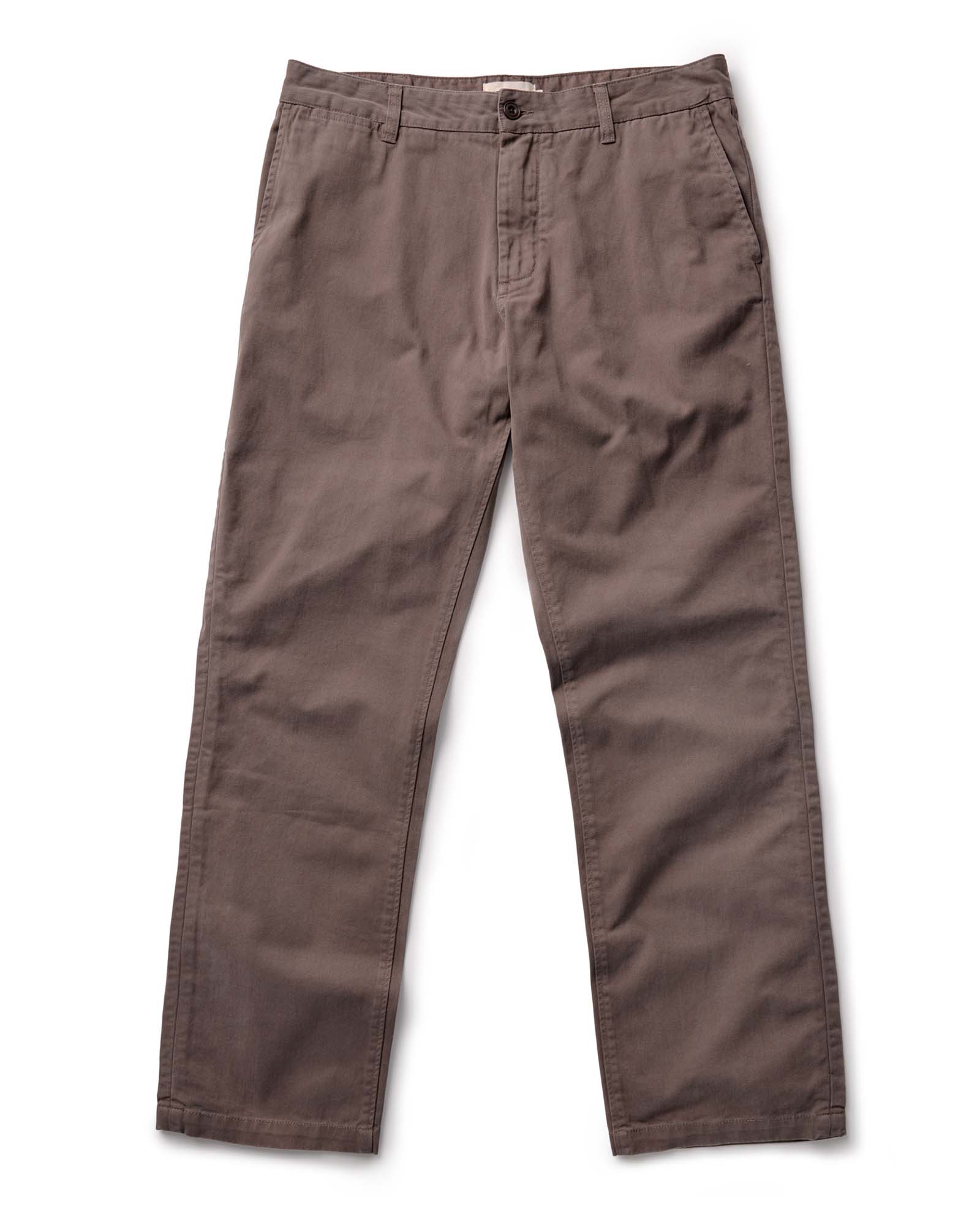 flatlay of The Straight Foundation Pant in Organic Espresso, Bottoms by Taylor Stitch
