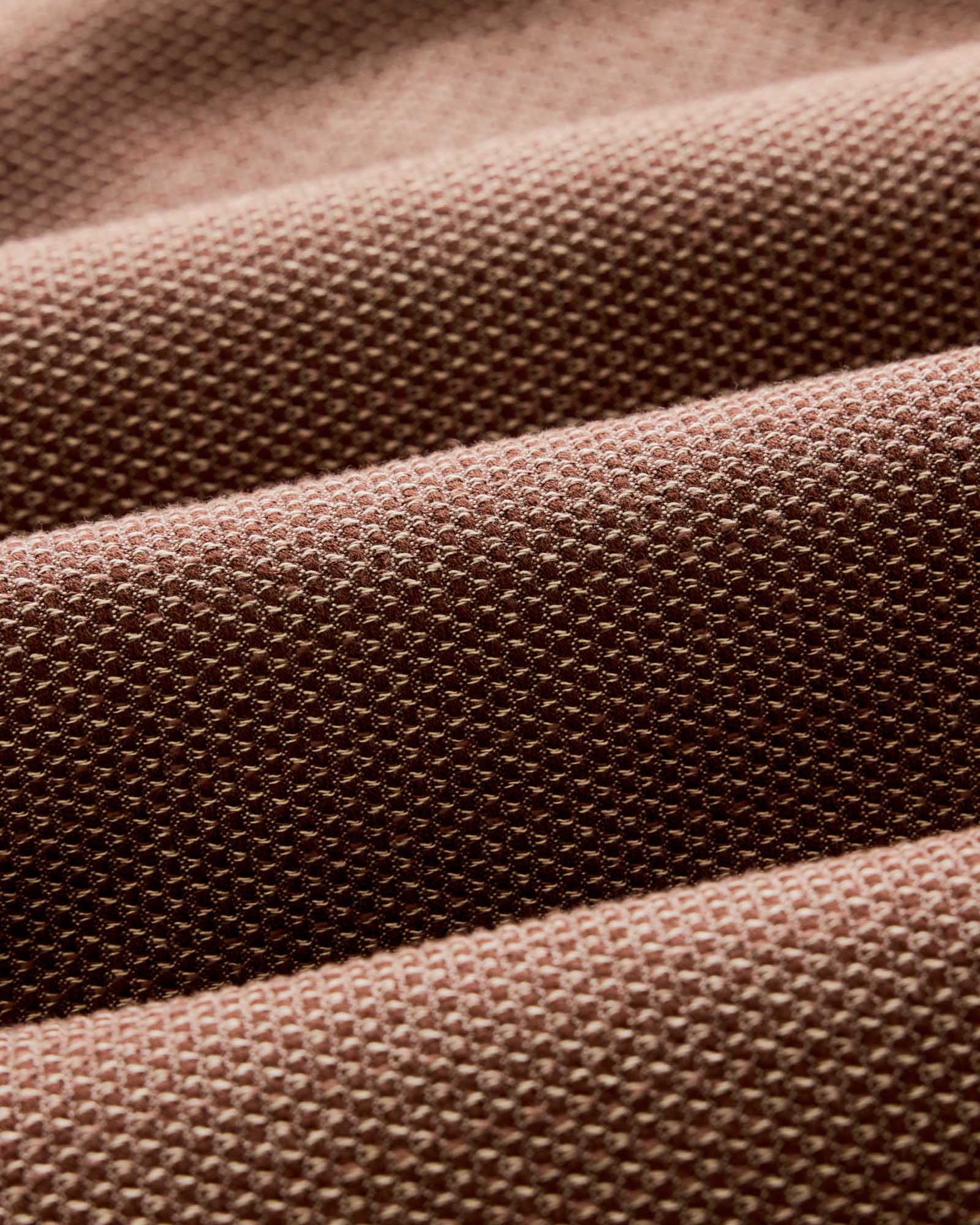 material shot of the fabric on The Utility Shirt in Brick Sashiko, Wovens by Taylor Stitch