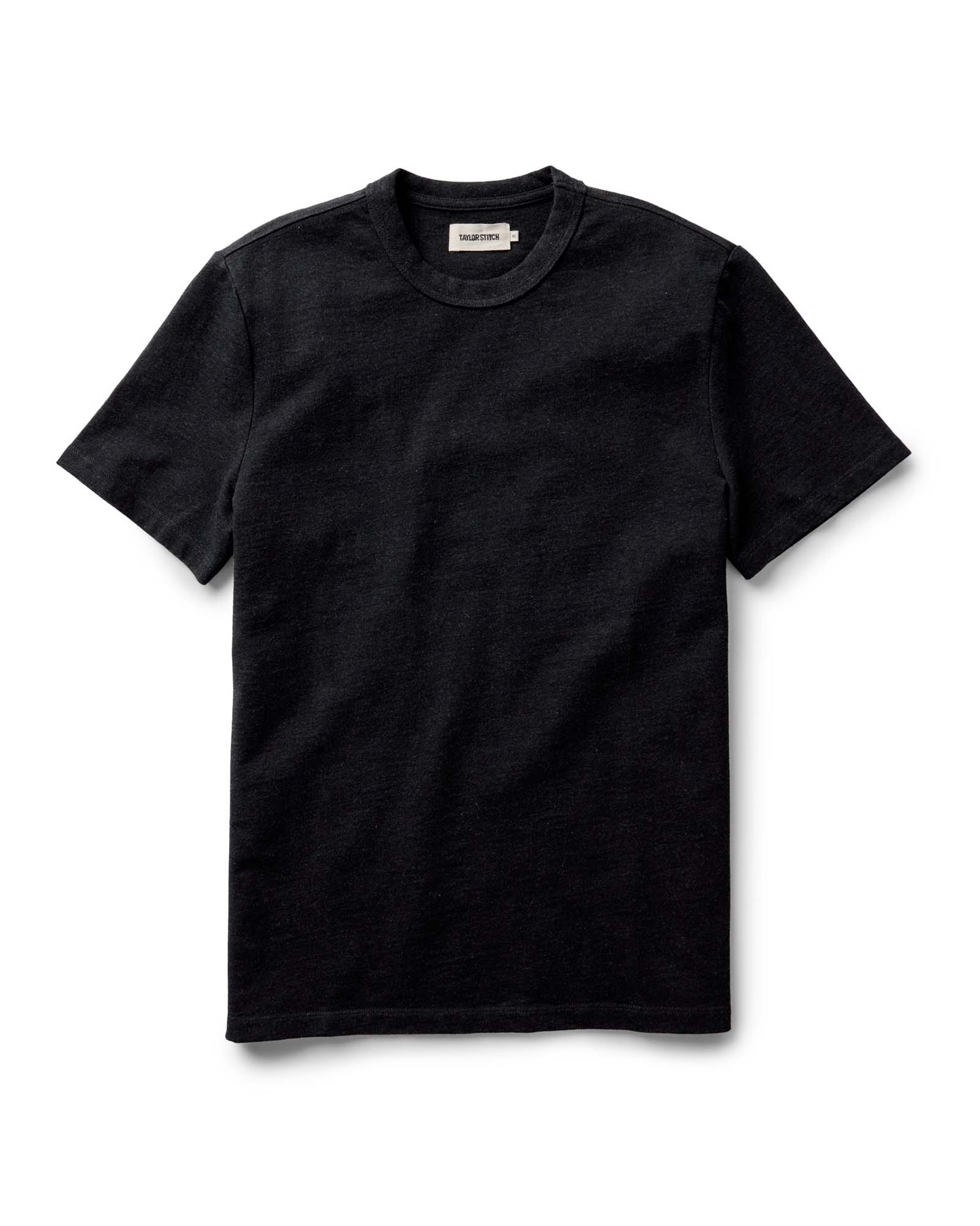The Organic Cotton Shop Tee in Coal Twist: Featured Image, Knits by Taylor Stitch