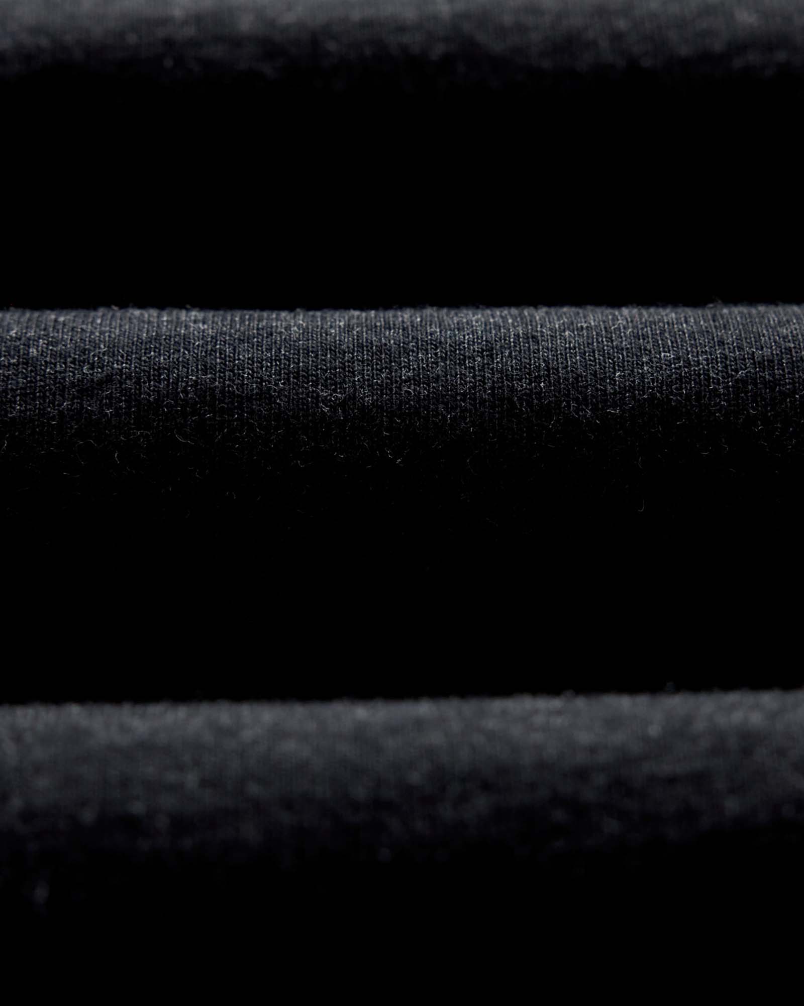 material shot of the fabric on The Organic Cotton Shop Tee in Coal Twist, Knits by Taylor Stitch