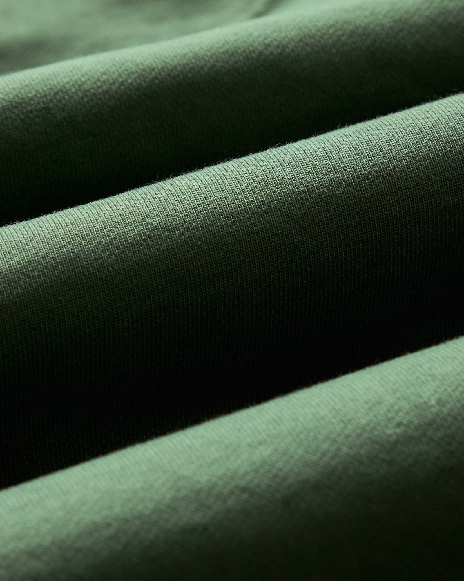 material shot of the fabric on The Shop Hoodie in Ivy French Terry, Knits by Taylor Stitch
