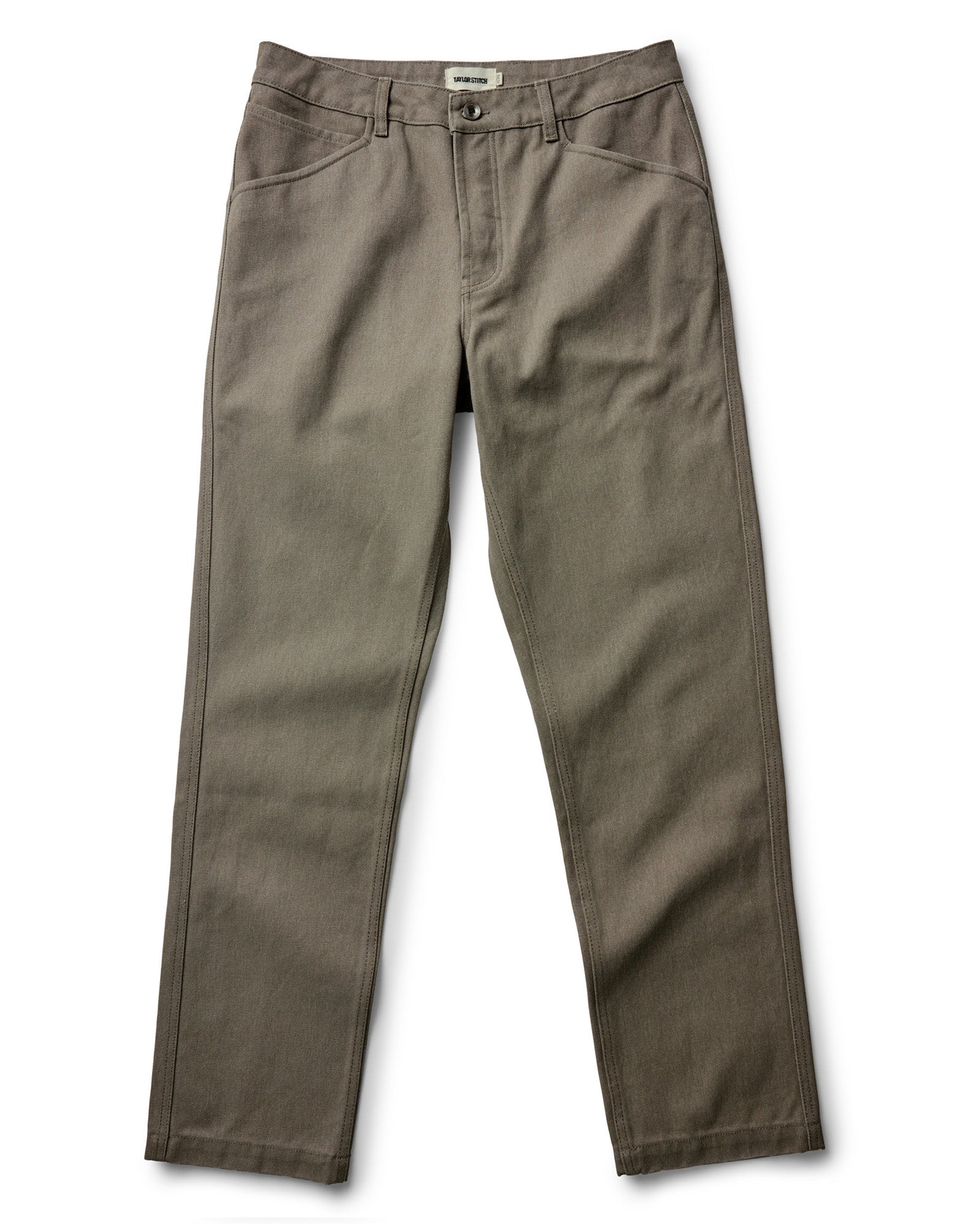 flatlay of The Camp Pant in Stone Chipped Canvas, Bottoms by Taylor Stitch