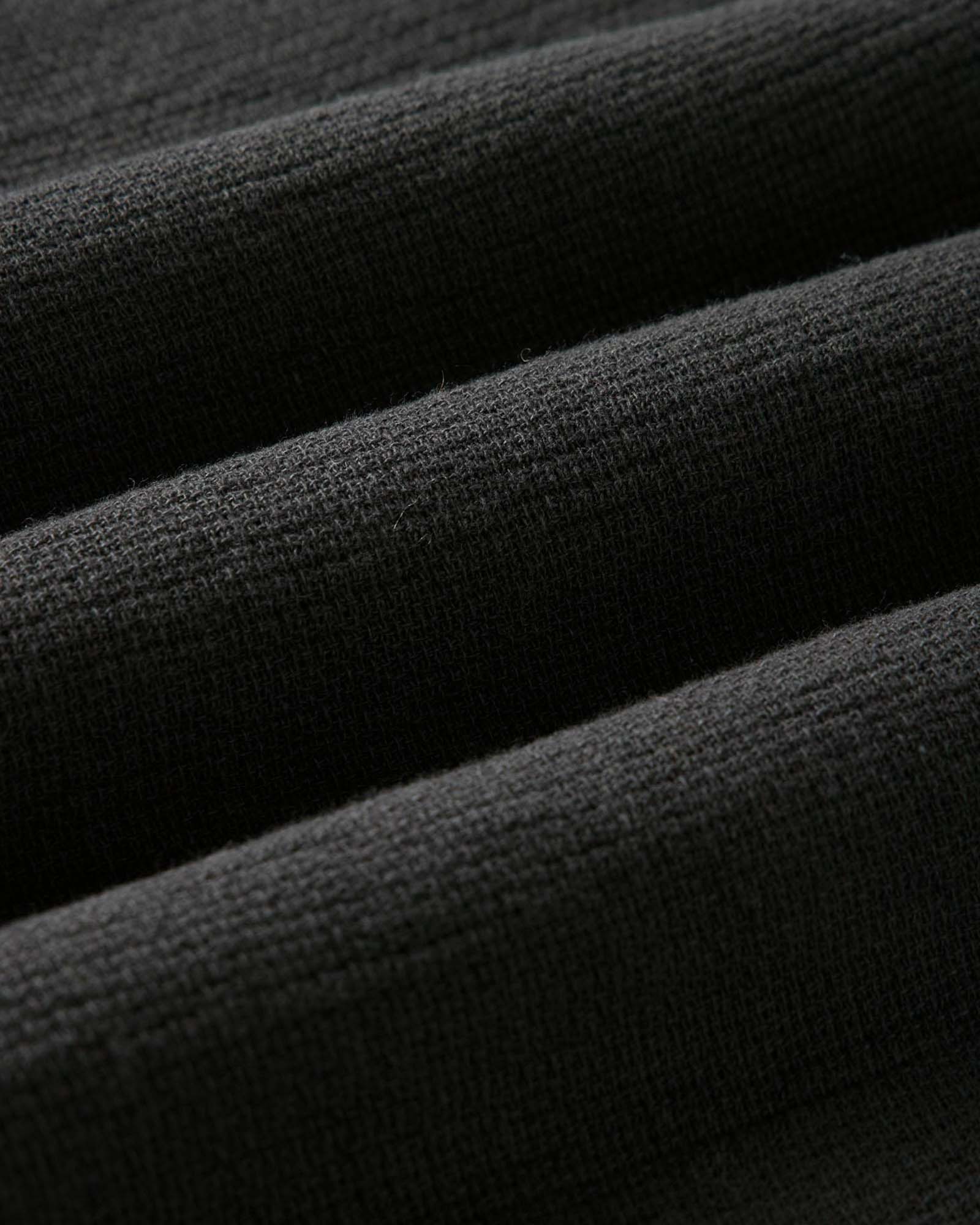 material shot of the fabric on The Conrad Shirt in Faded Black Linen, Wovens by Taylor Stitch