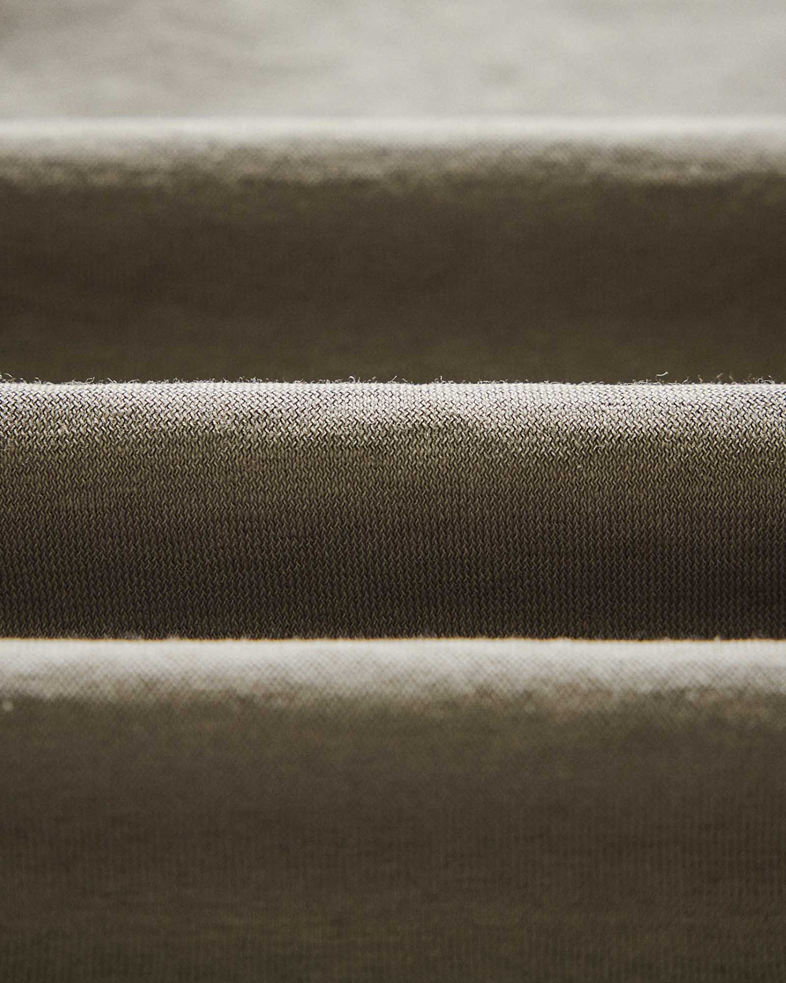 material shot of the fabric on The Cotton Hemp Polo in Olive, Knits by Taylor Stitch