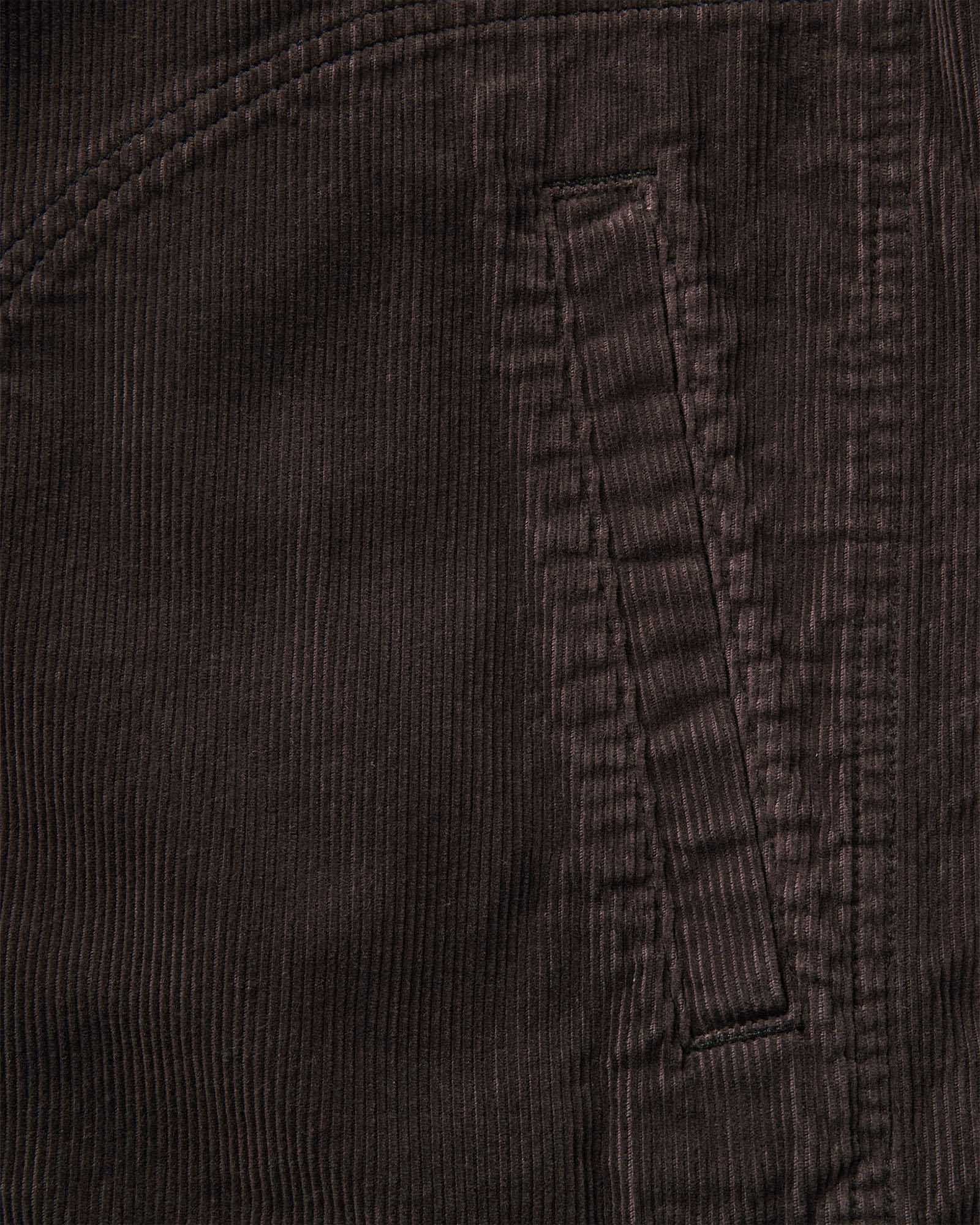 material shot of the pocket on The Piston Jacket in Coal Corduroy, Outerwear by Taylor Stitch