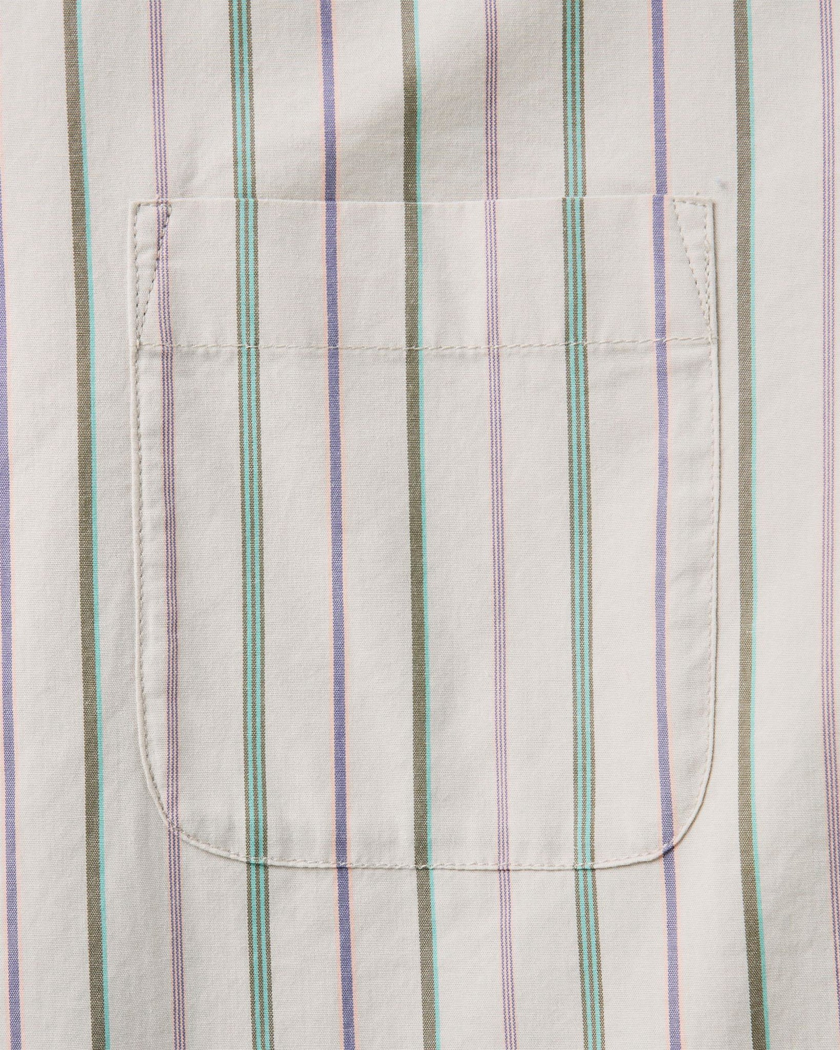 material shot of the pocket on The Jack in Algiers Stripe, Wovens by Taylor Stitch