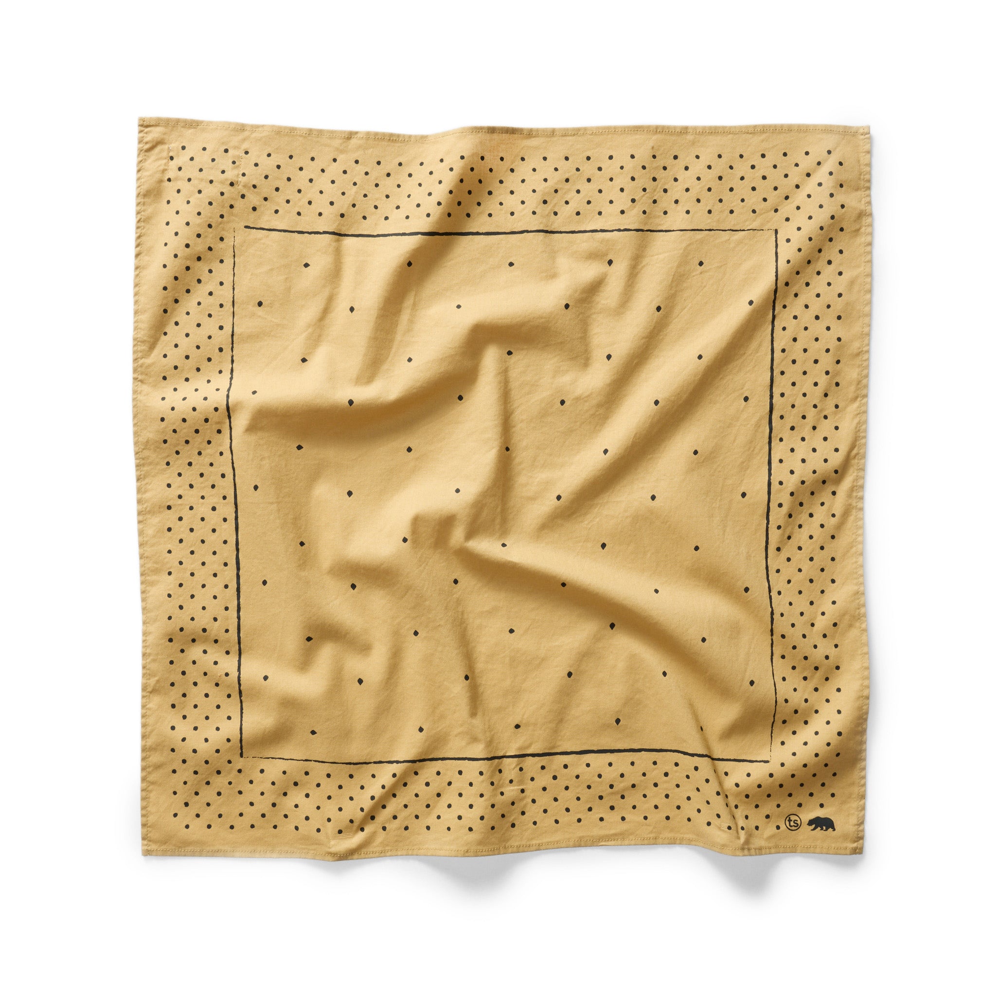 flatlay of The Bandana in Tarnished Gold, Accessories by Taylor Stitch