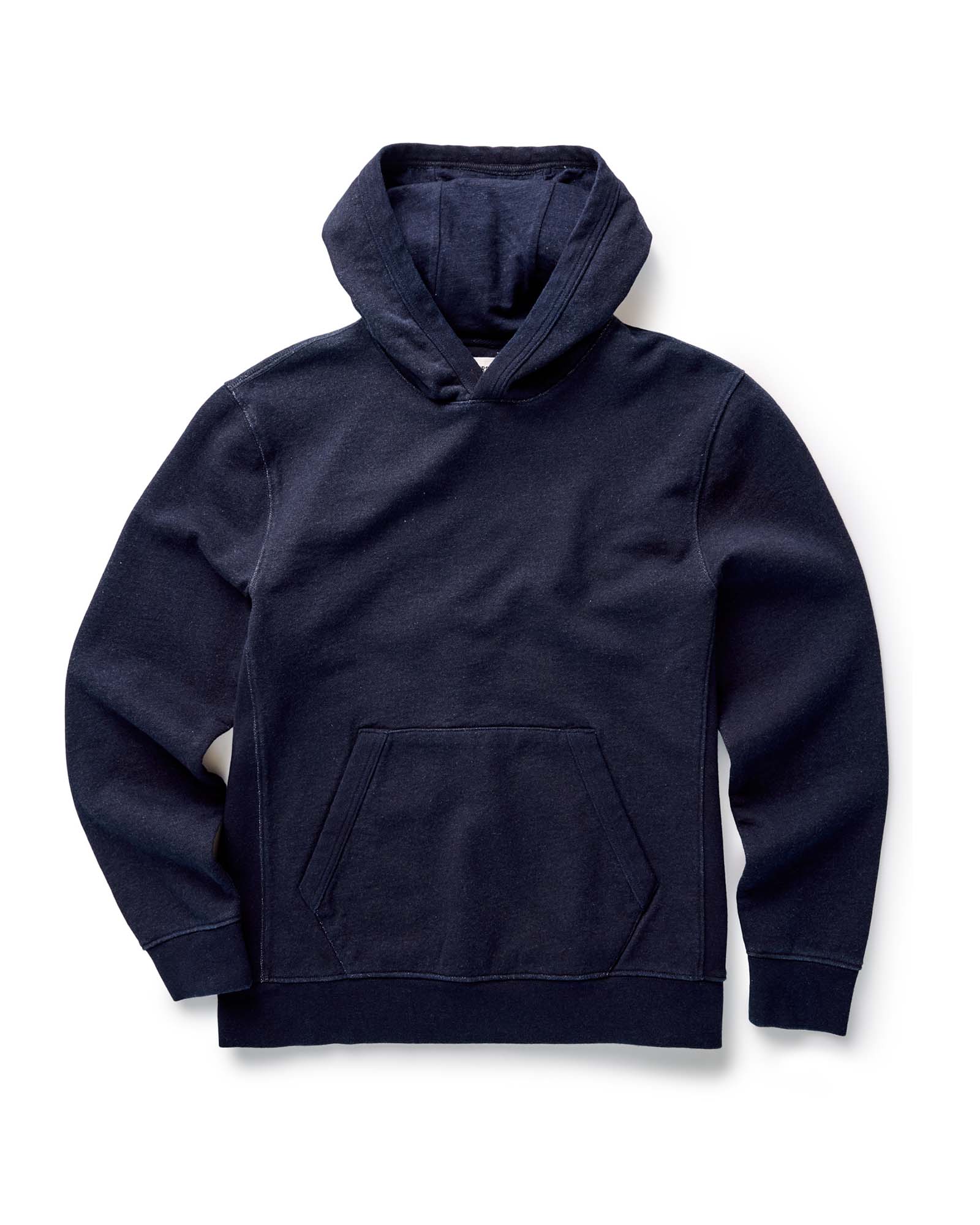 flatlay of The Apres Hoodie in Indigo Terry, Knits by Taylor Stitch