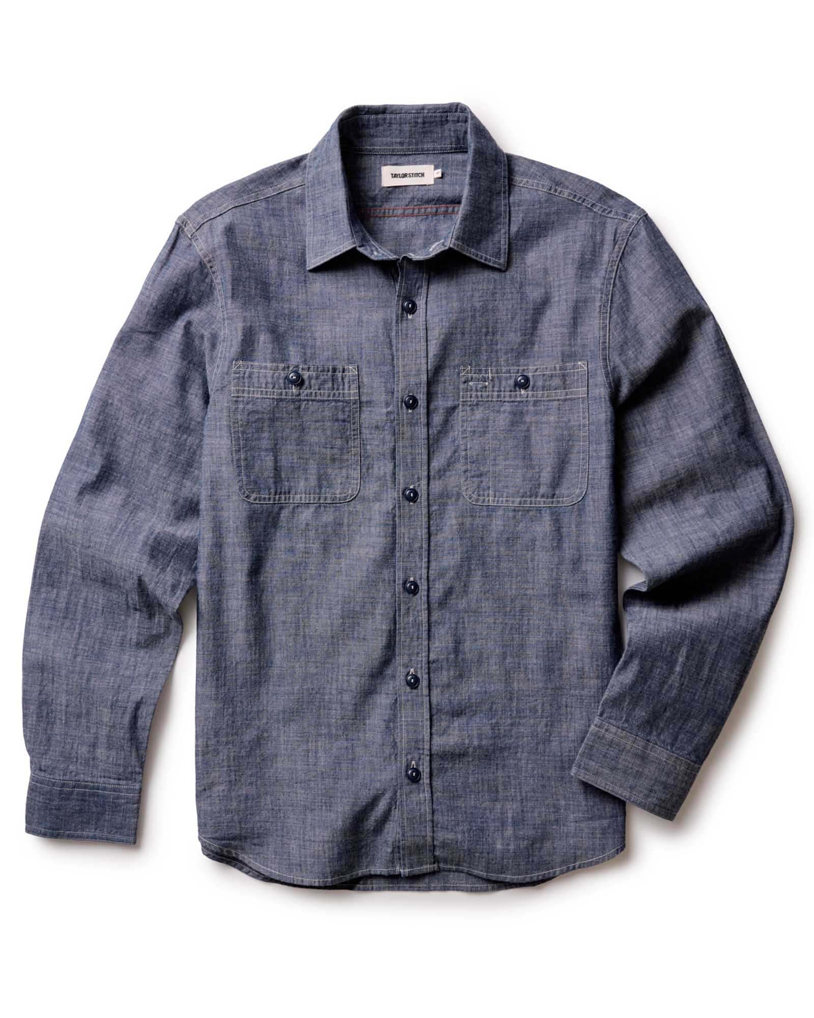 The Foundry Shirt in Rinsed Indigo Chambray: Alternate Image 8, Wovens by Taylor Stitch