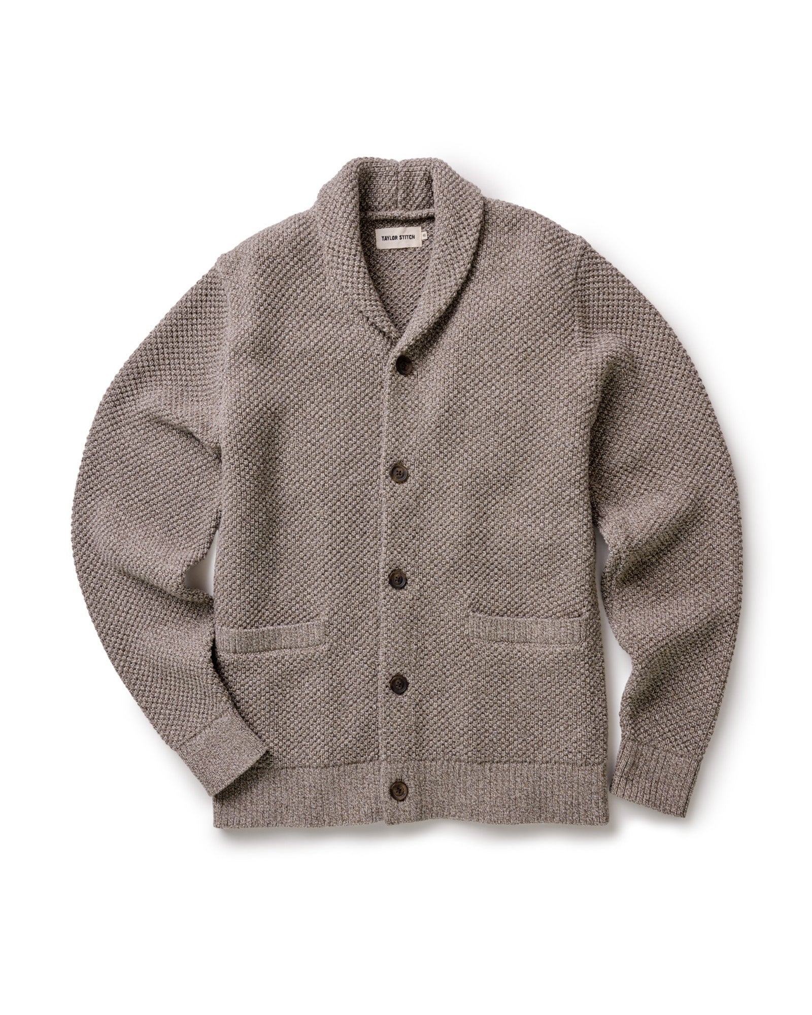flatlay of The Crawford Sweater in Coffee Twist, Knits by Taylor Stitch