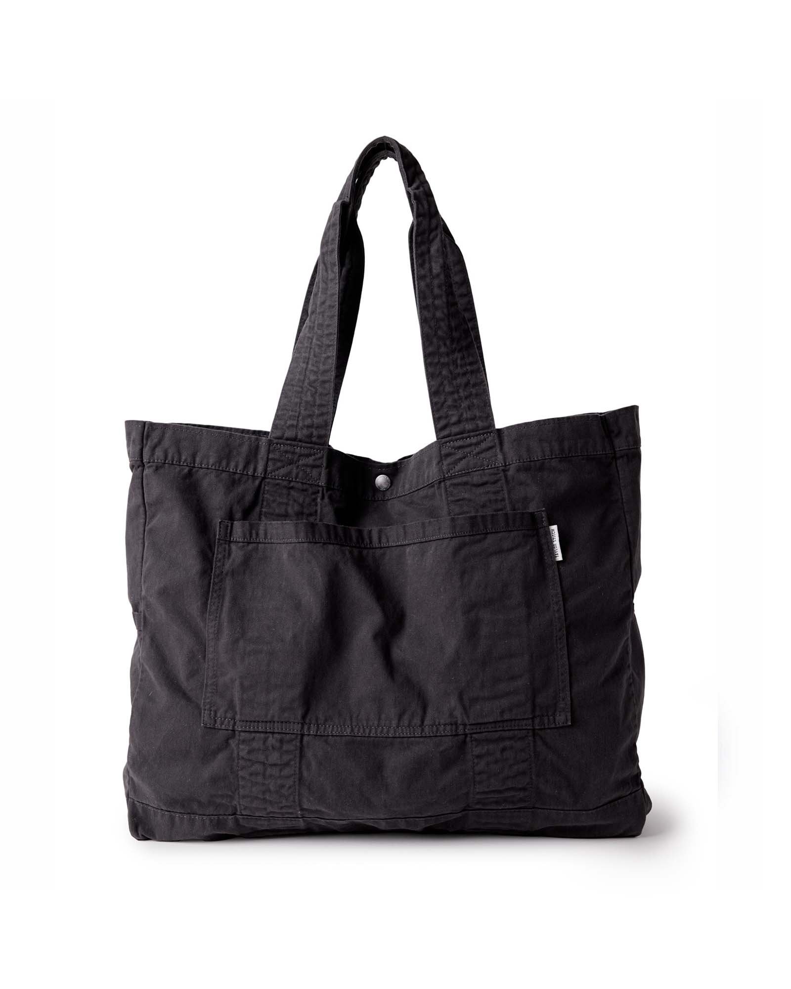 front image of The Foundation Tote in Organic Faded Black, Accessories by Taylor Stitch