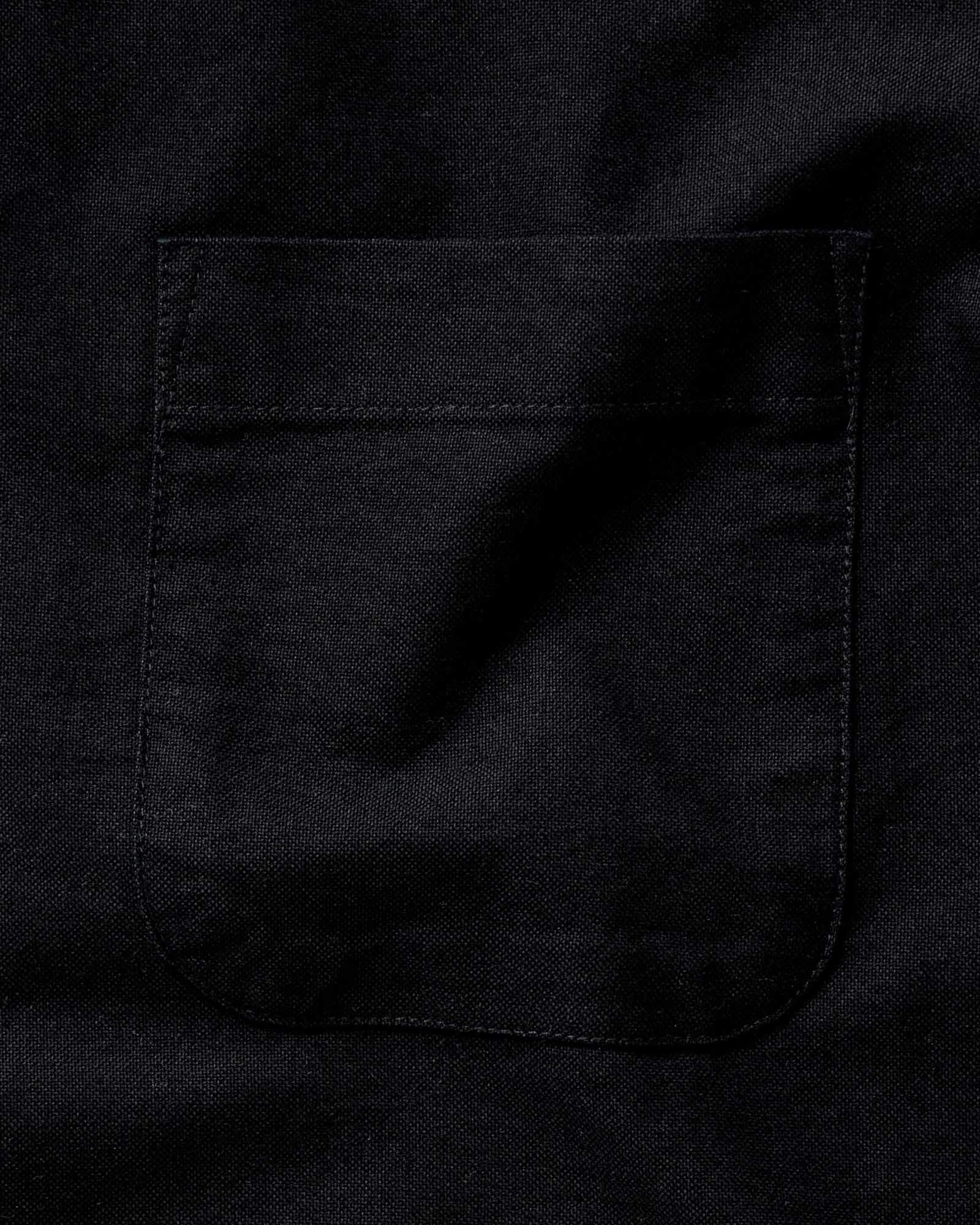 material shot of the pocket on The Jack in Black Indigo Oxford, Wovens by Taylor Stitch