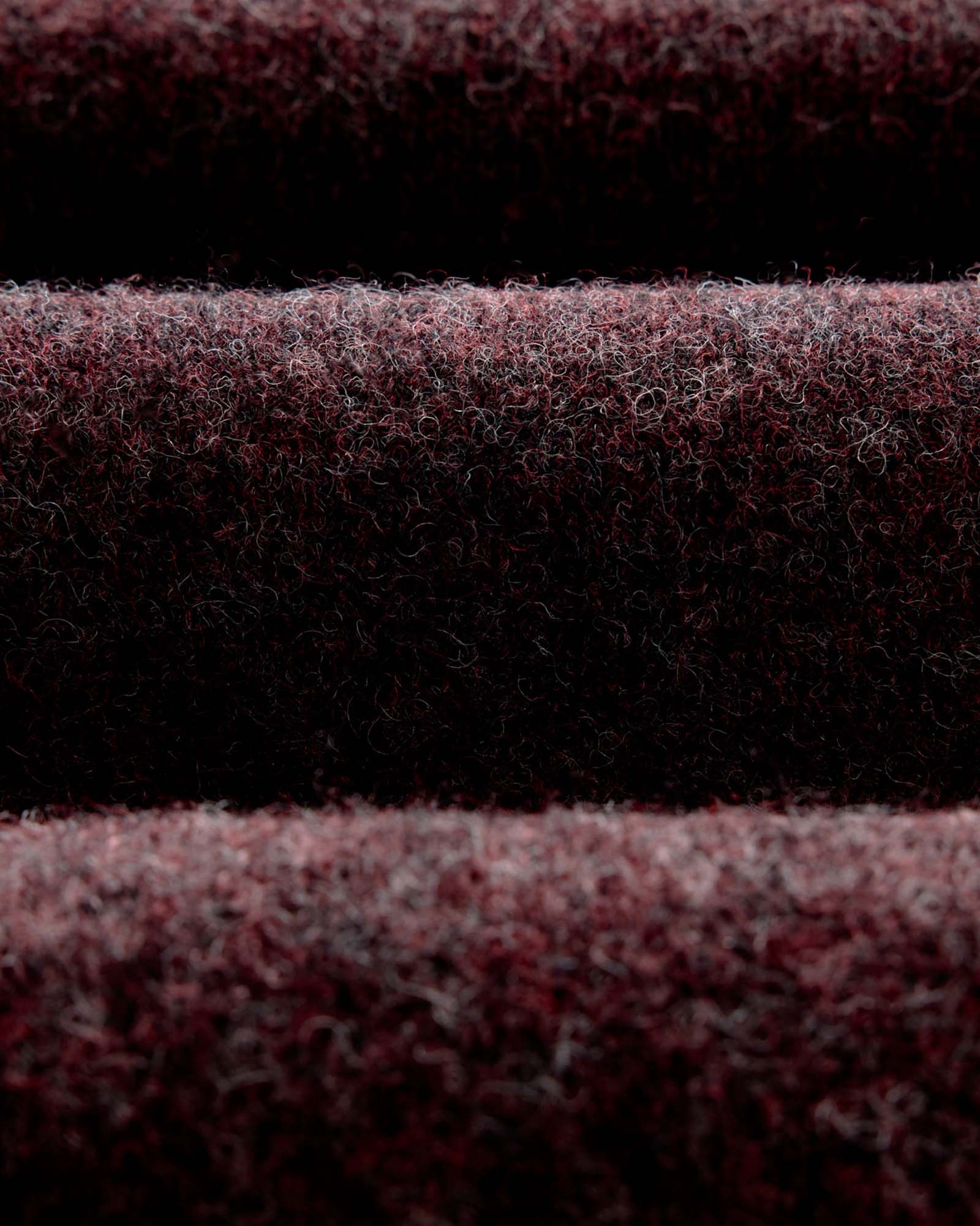material shot of the fabric on The Eastmoor Sweater in Heather Port Wool, Knits by Taylor Stitch