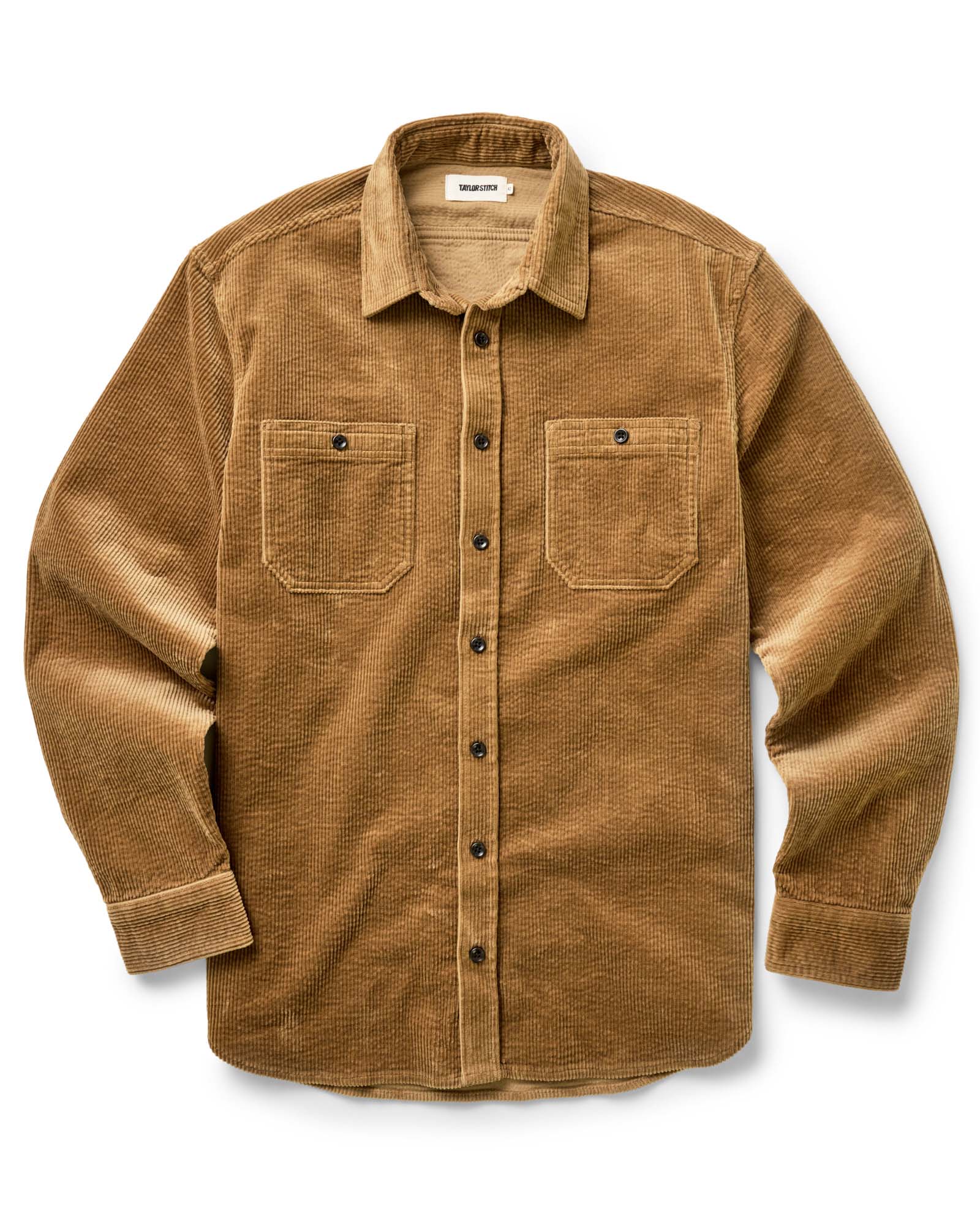 flatlay of The Utility Shirt in Bourbon Corduroy, Wovens by Taylor Stitch