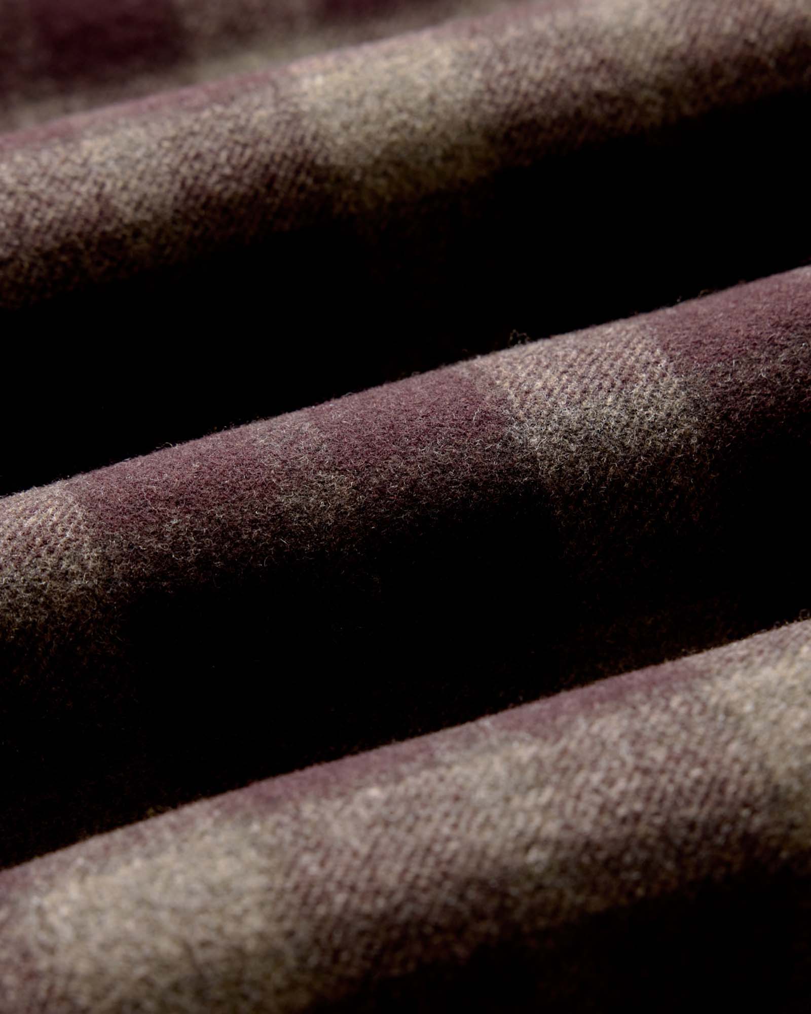 flatlay of The Maritime Shirt Jacket in Burgundy Plaid, from bacl, Wovens by Taylor Stitch