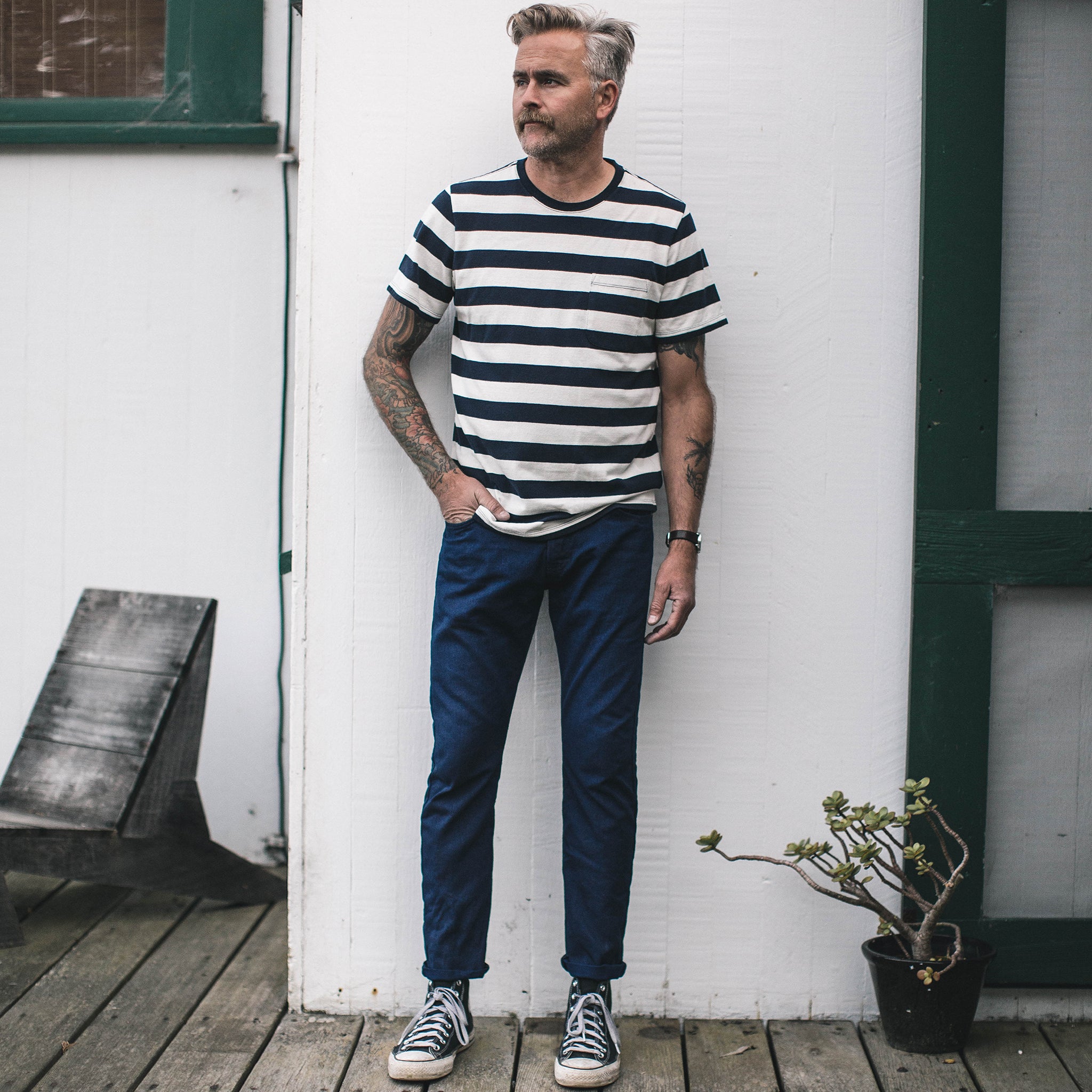 The Slim Jean in Double Indigo Standard: Alternate Image 1, Denim by Taylor Stitch
