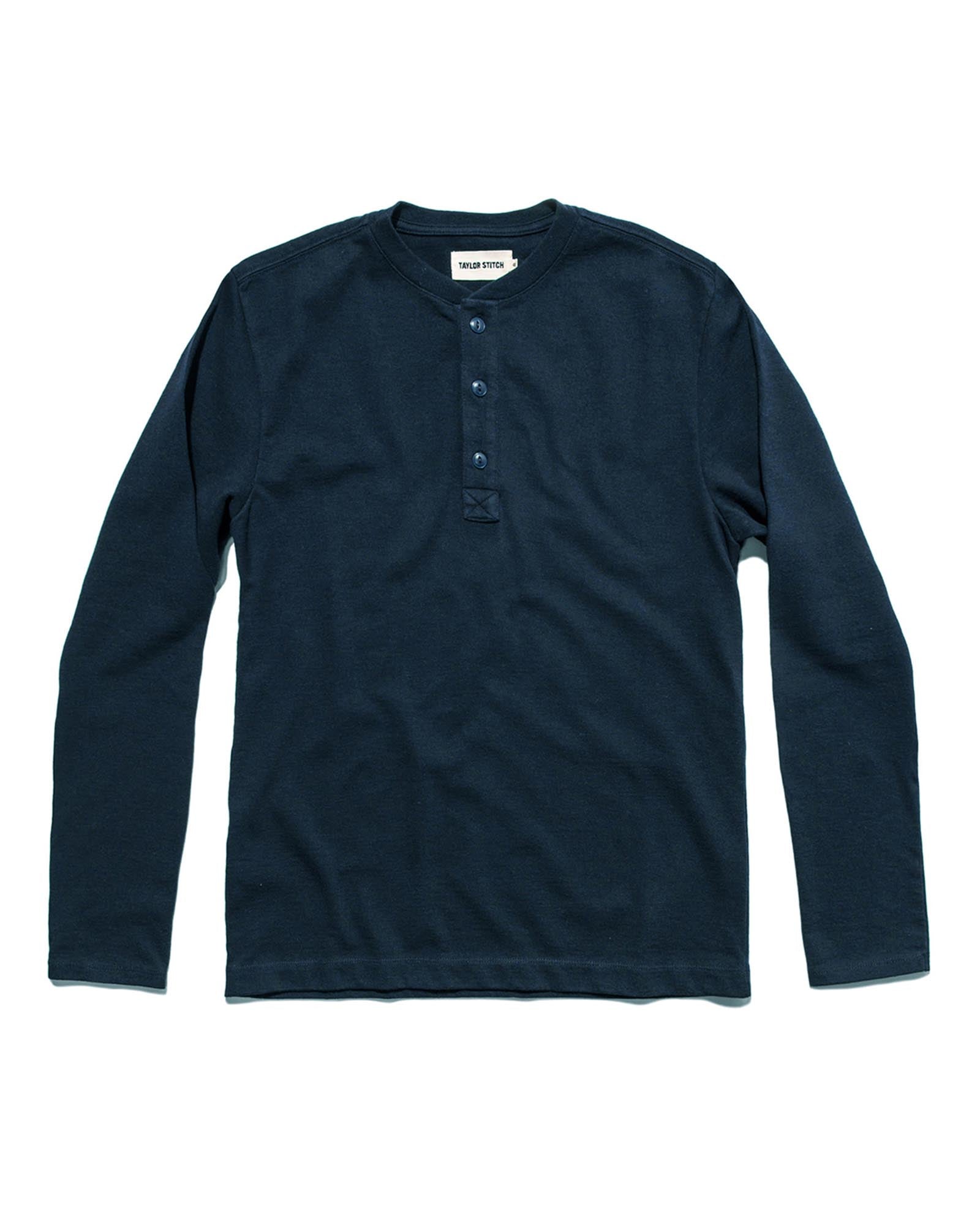The Heavy Bag Henley in Navy: Featured Image, Knits by Taylor Stitch