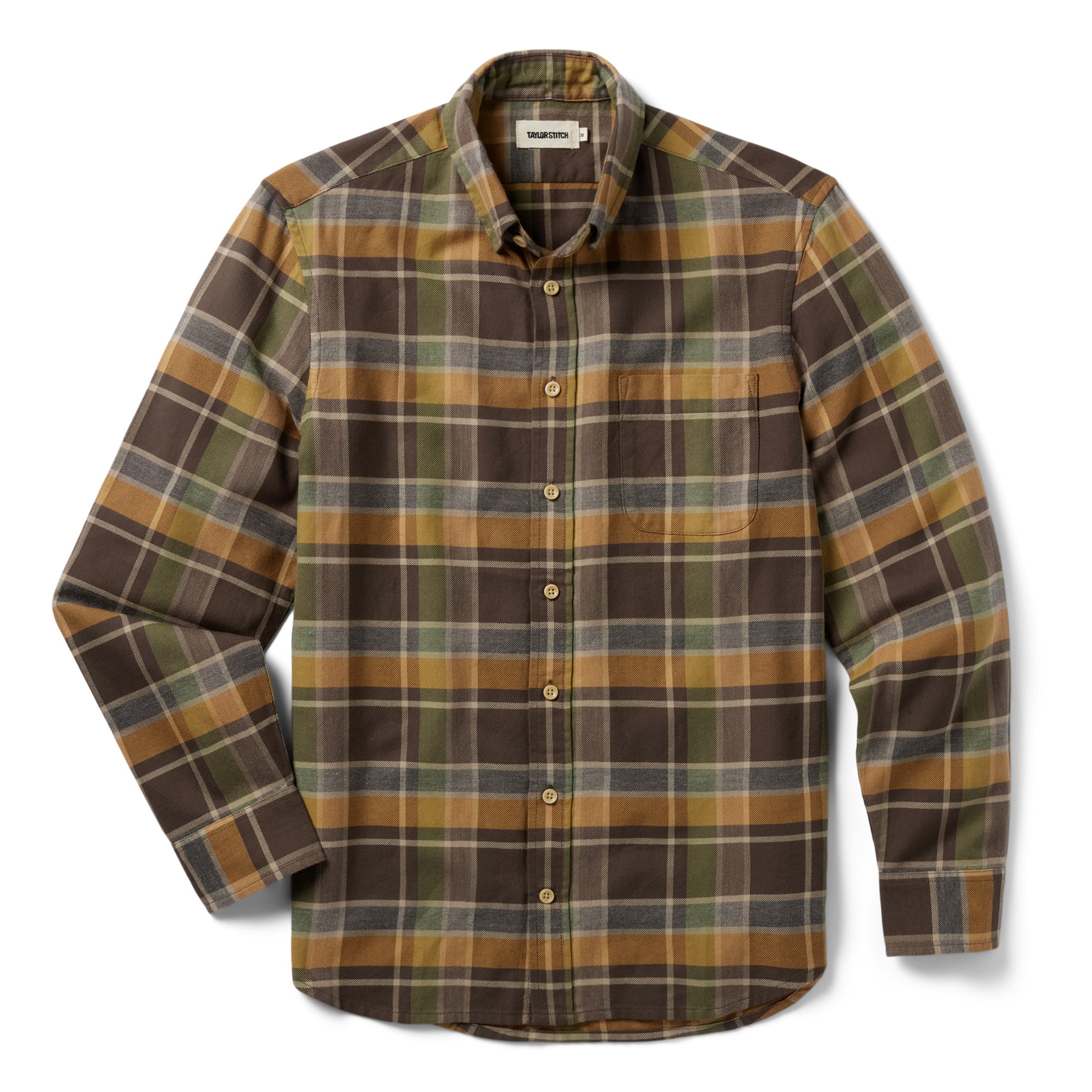 flatlay of The California in Zephyr Plaid, Wovens by Taylor Stitch