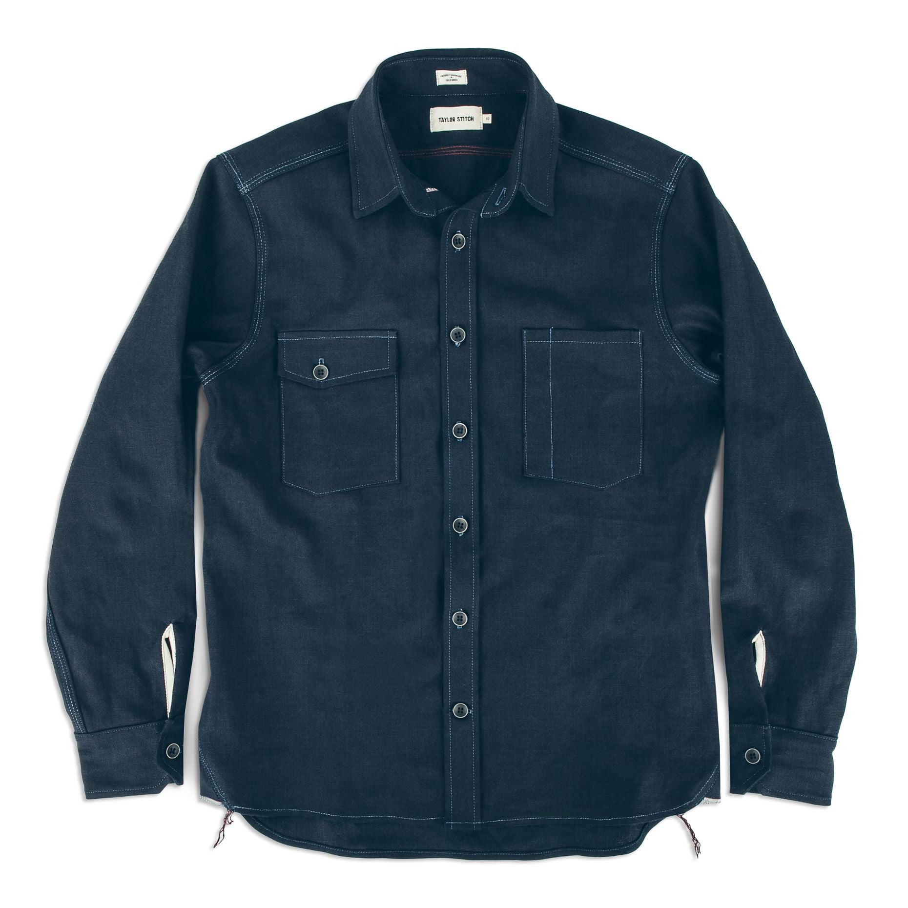 The Utility Shirt in Cone Mills Indigo Selvage Canvas: Alternate Image 8, Wovens by Taylor Stitch