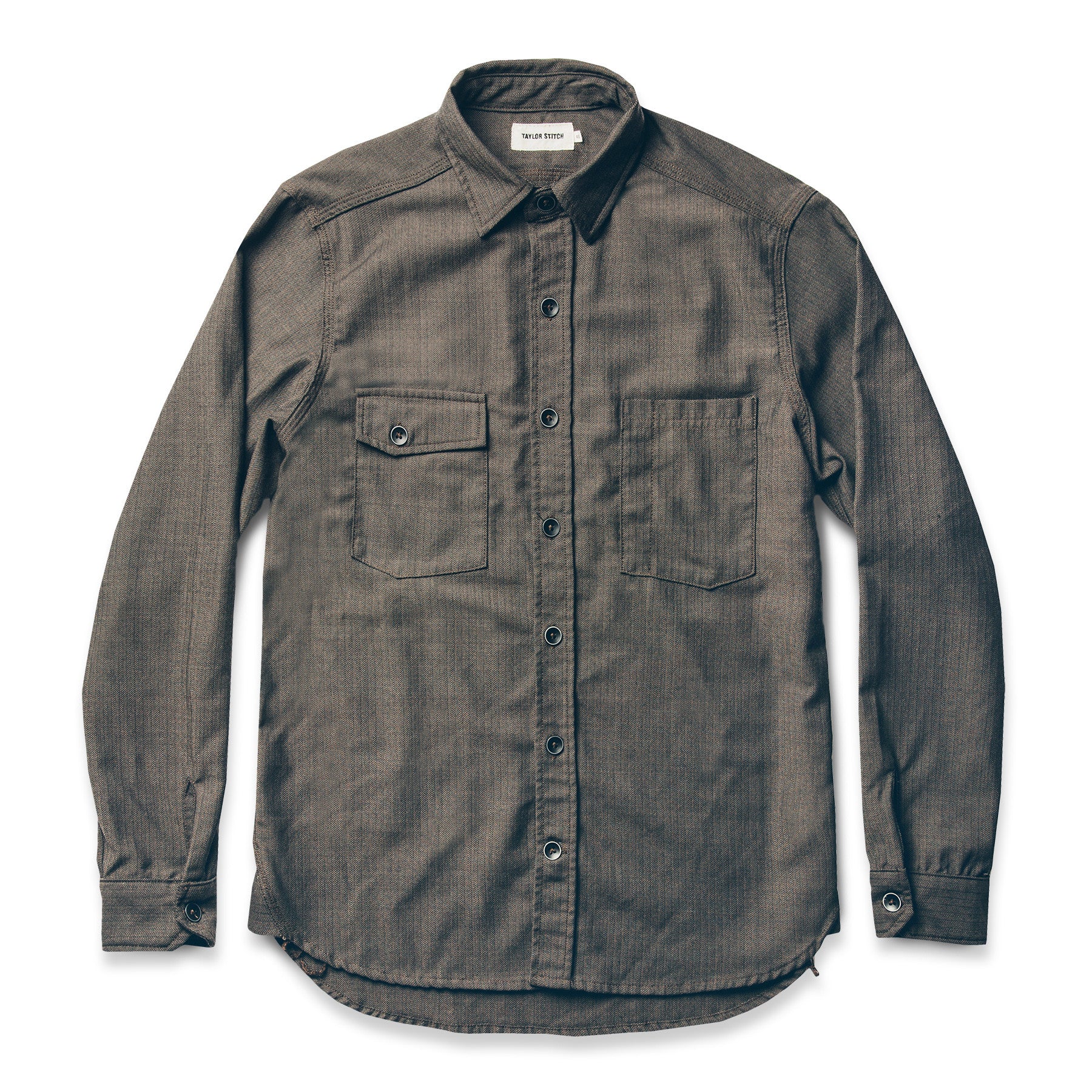 The Utility Shirt in Moss Merino 4S Herringbone: Alternate Image 6, Wovens by Taylor Stitch