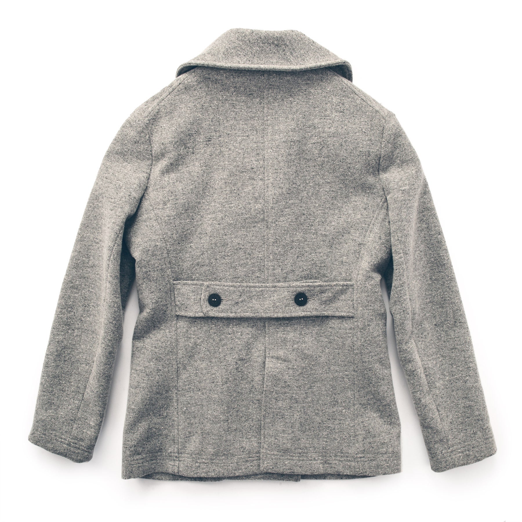 The Mariner Peacoat in Ash Donegal Lambswool: Alternate Image 7, Outerwear by Taylor Stitch