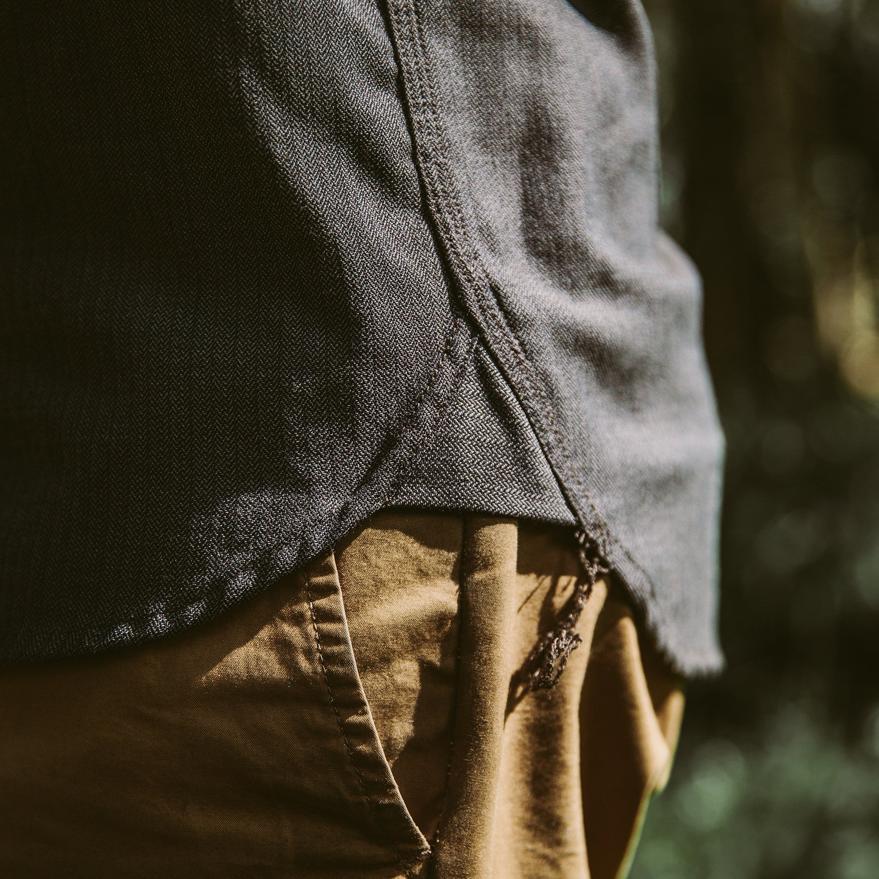 The Utility Shirt in Moss Merino 4S Herringbone: Alternate Image 4, Wovens by Taylor Stitch