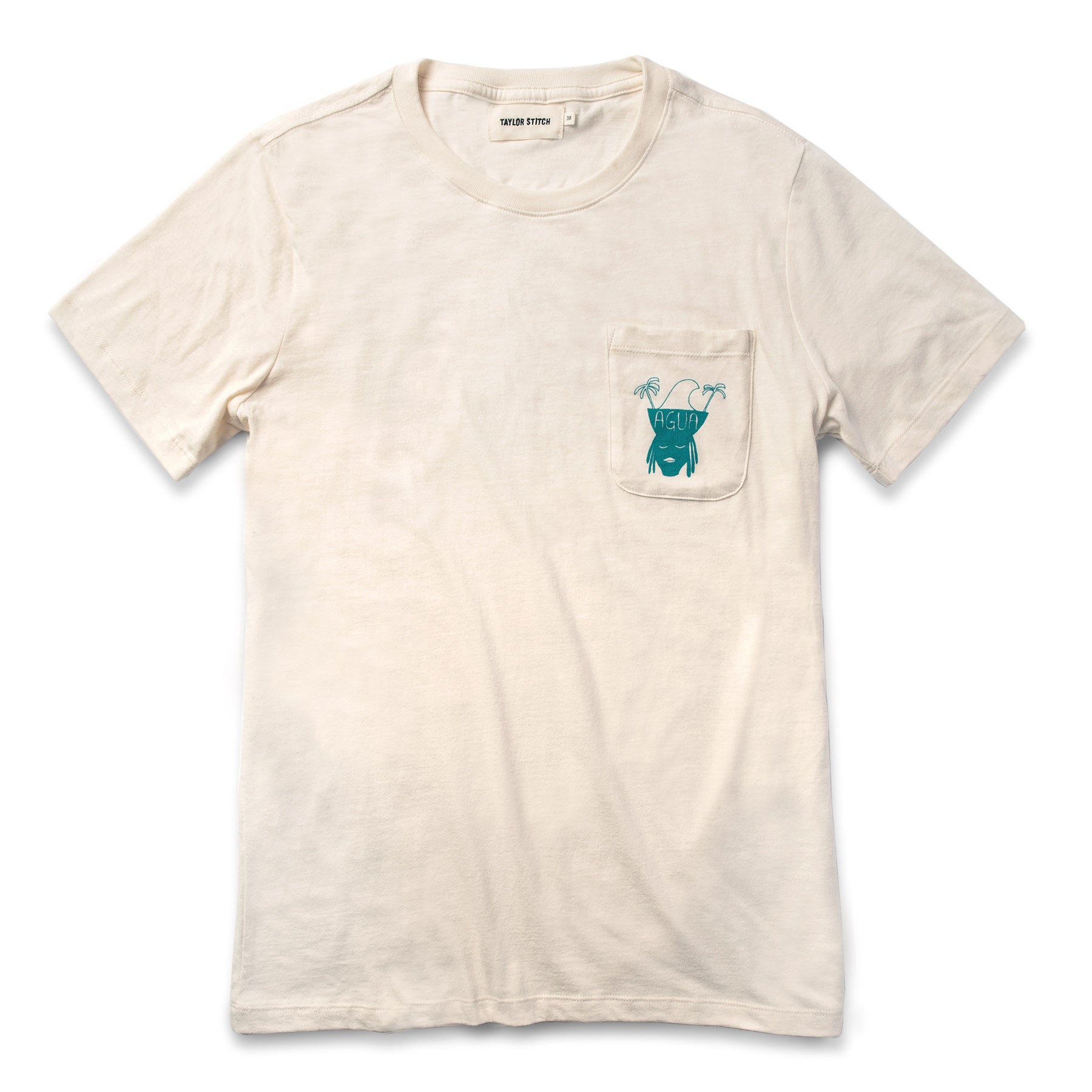 The Heavy Bag Tee in Agua Print: Featured Image, Knits by Taylor Stitch