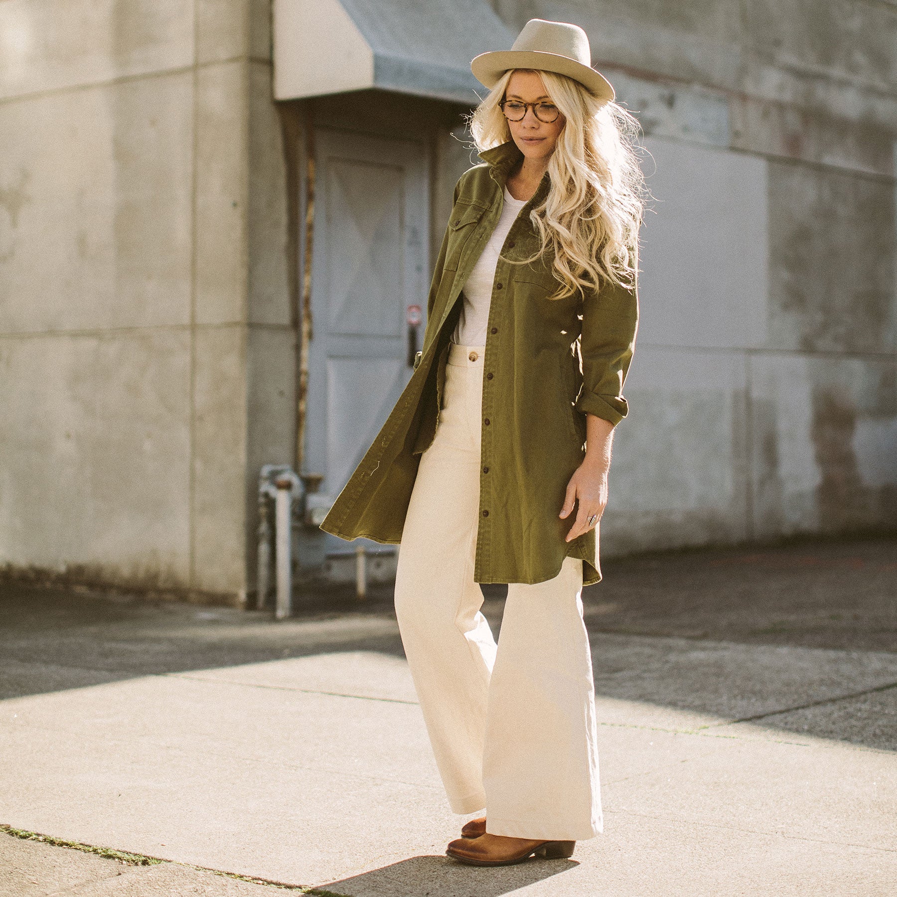 The Trench Dress in Army Green: Alternate Image 4, Dresses by Taylor Stitch