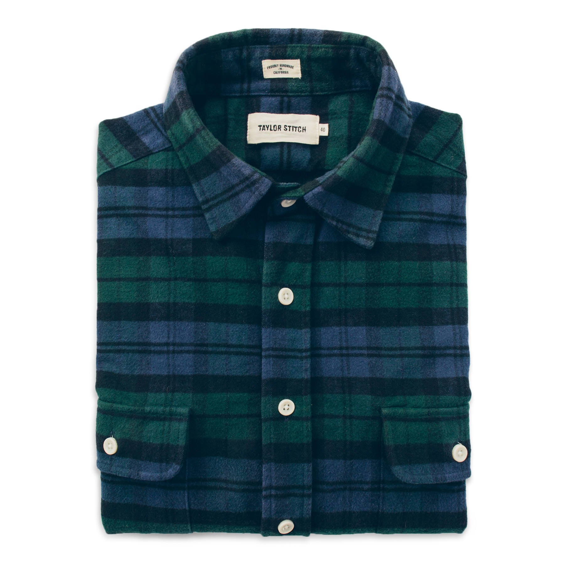 The Yosemite Shirt in Blackwatch Plaid: Featured Image, Wovens by Taylor Stitch