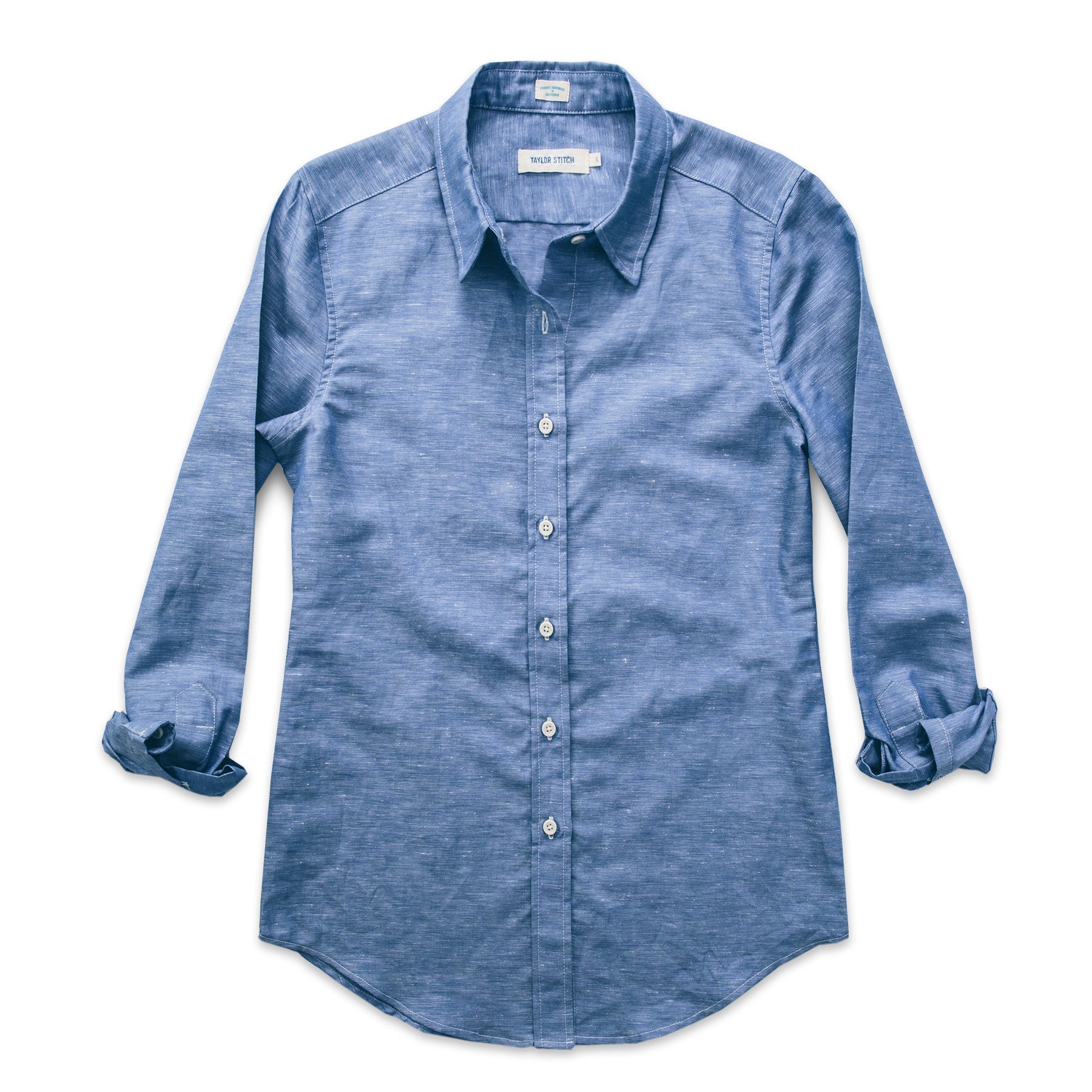 The Katherine in Azure Cotton & Linen: Featured Image, Wovens by Taylor Stitch