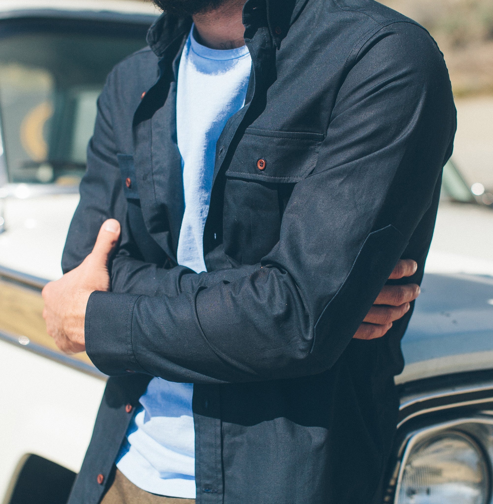 Navy Twill Shotgun Shirt: Alternate Image 4, Wovens by Taylor Stitch