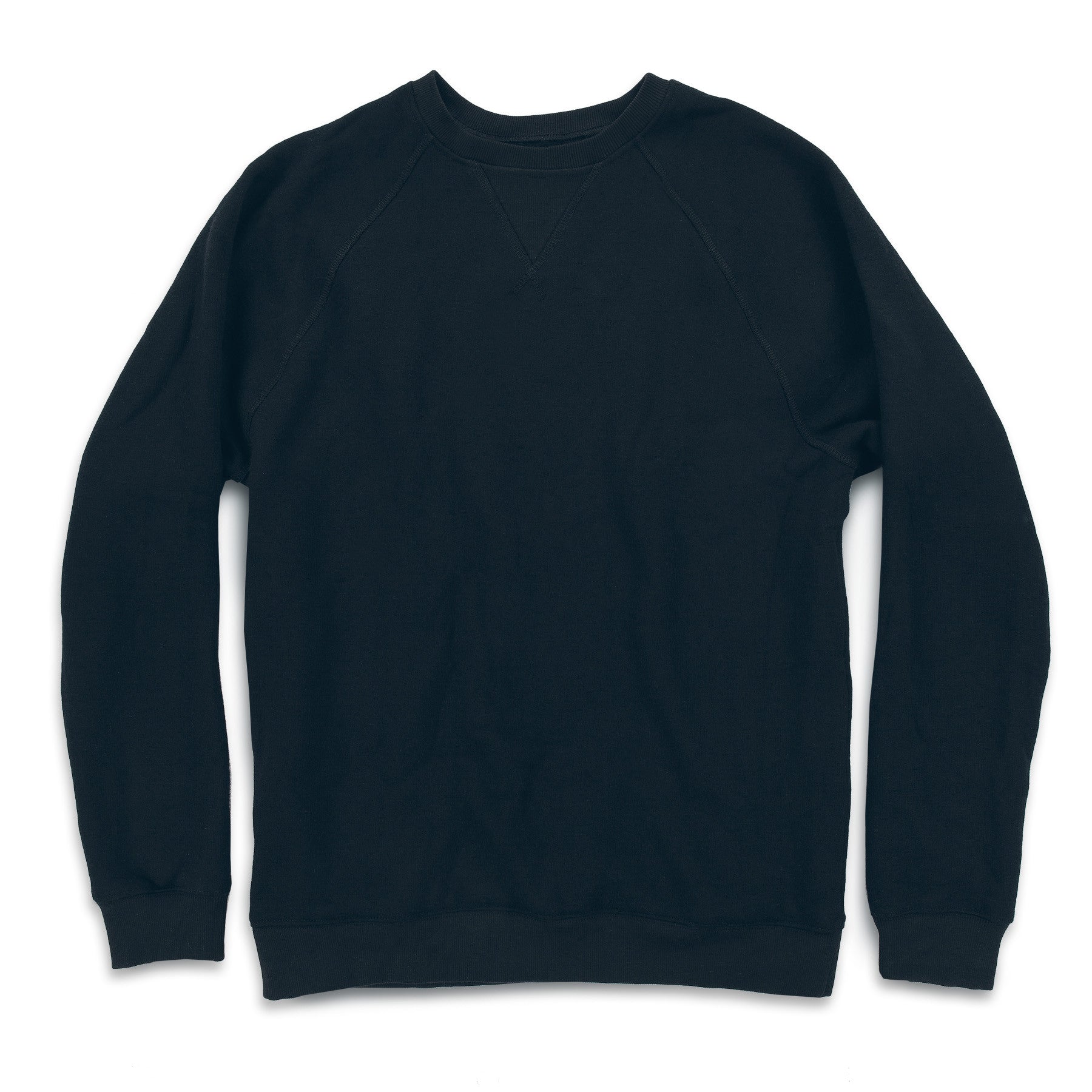 The Merino Crewneck in Black Fleece: Featured Image, Outerwear by Taylor Stitch