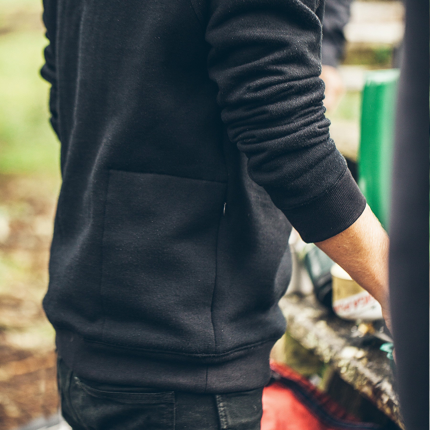 The Merino Crewneck in Black Fleece: Alternate Image 4, Outerwear by Taylor Stitch