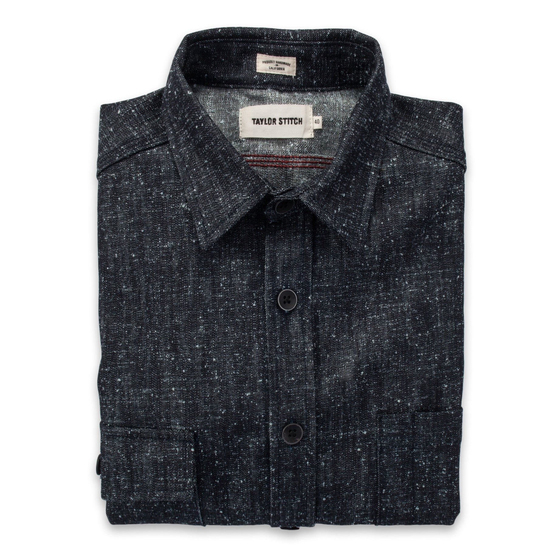 The Utility Shirt in Heavy Slub Denim: Featured Image, Wovens by Taylor Stitch