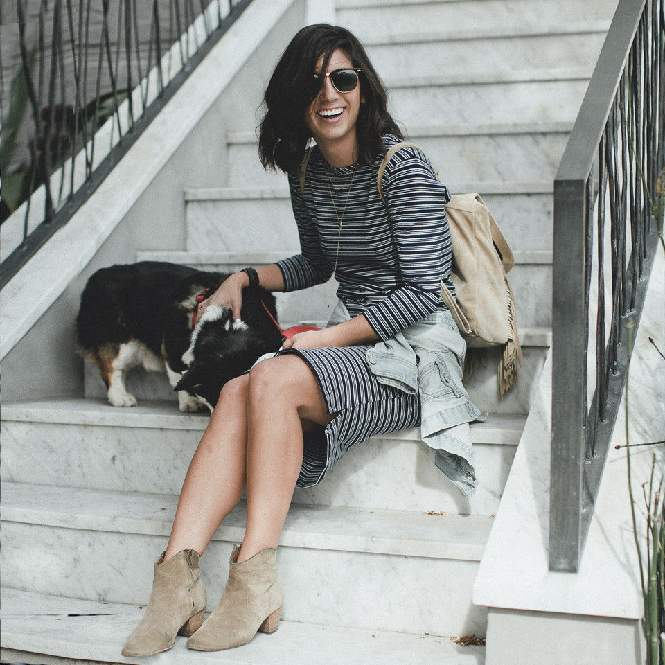 The Eva Dress in Indigo Stripe: Alternate Image 2, Dresses by Taylor Stitch