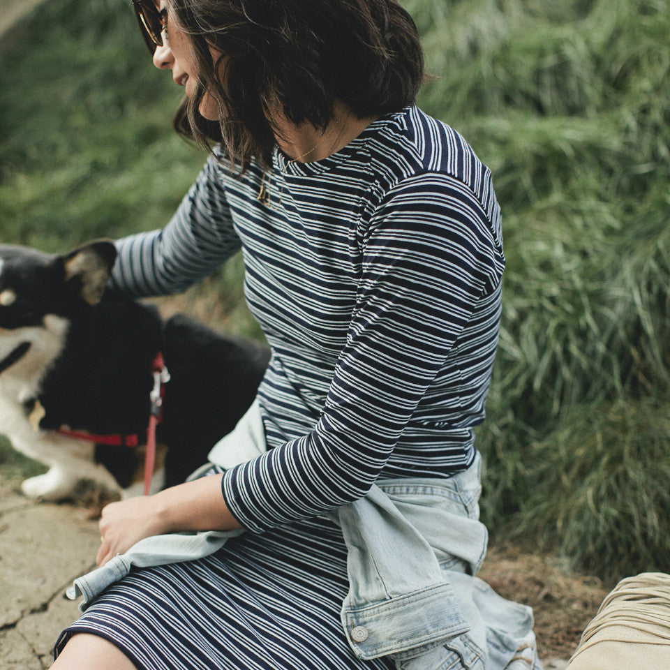 The Eva Dress in Indigo Stripe: Alternate Image 3, Dresses by Taylor Stitch